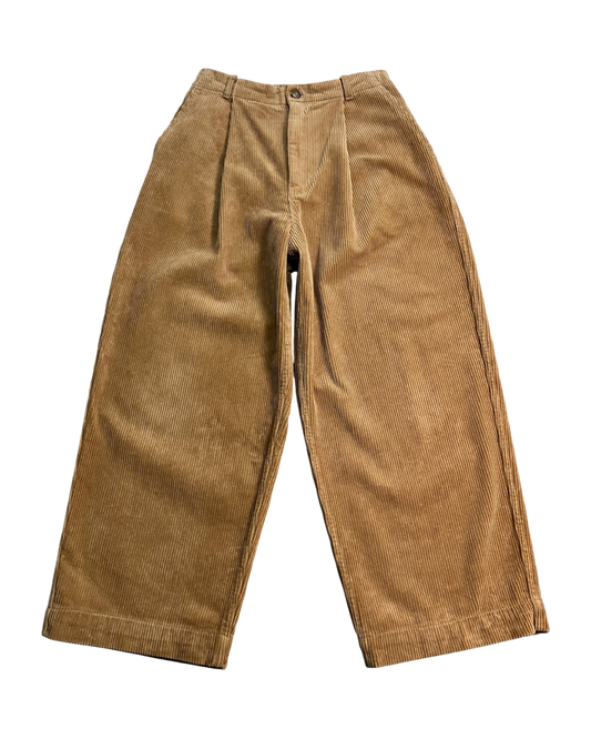 brown corduroy baggy pants