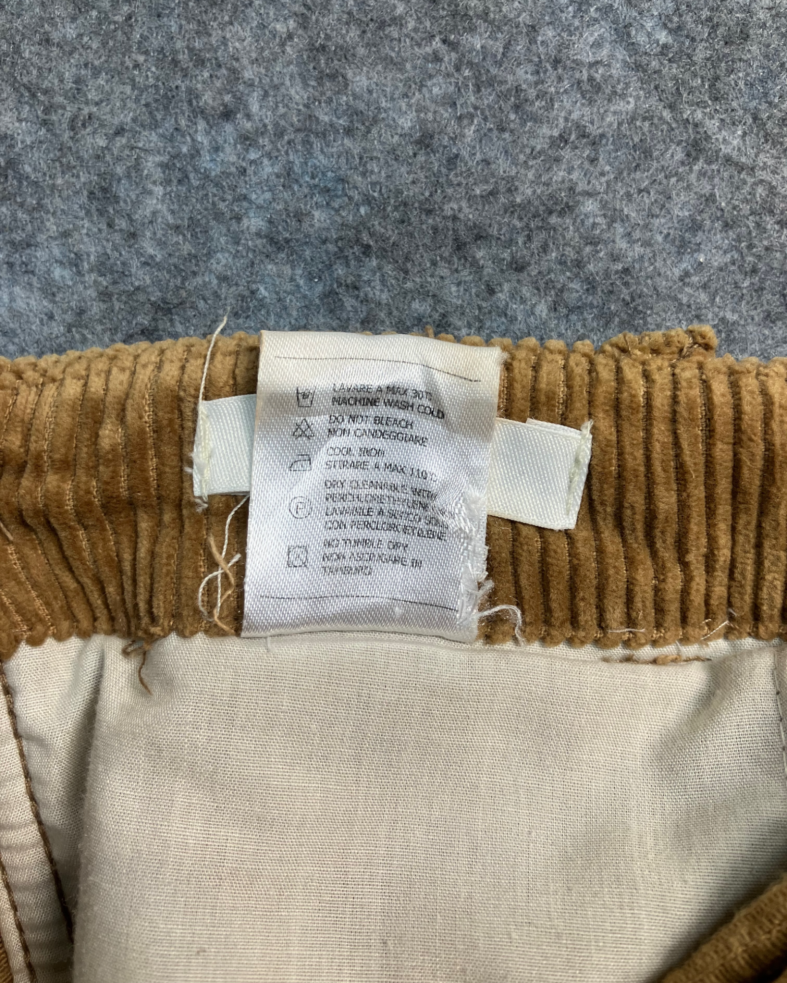 brown corduroy baggy pants