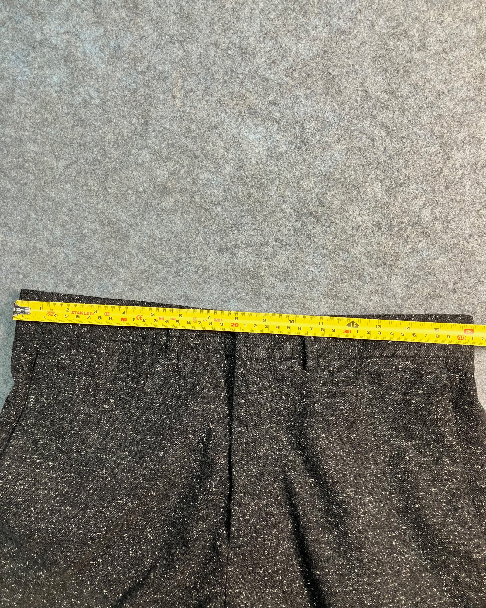 black white straight-fit trousers