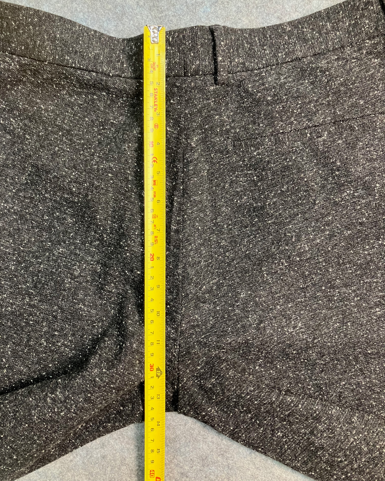 black white straight-fit trousers