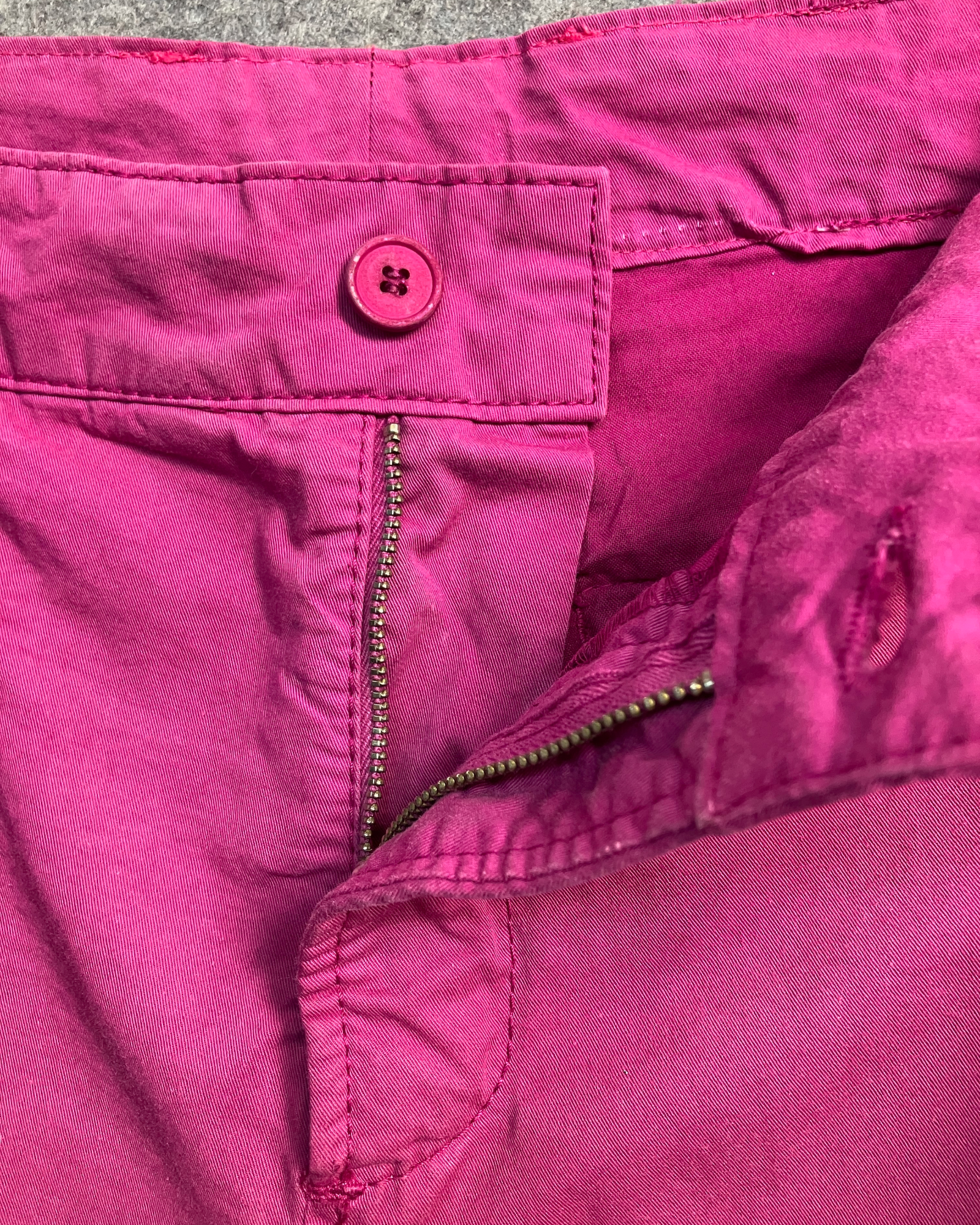 pink slim-fit pants