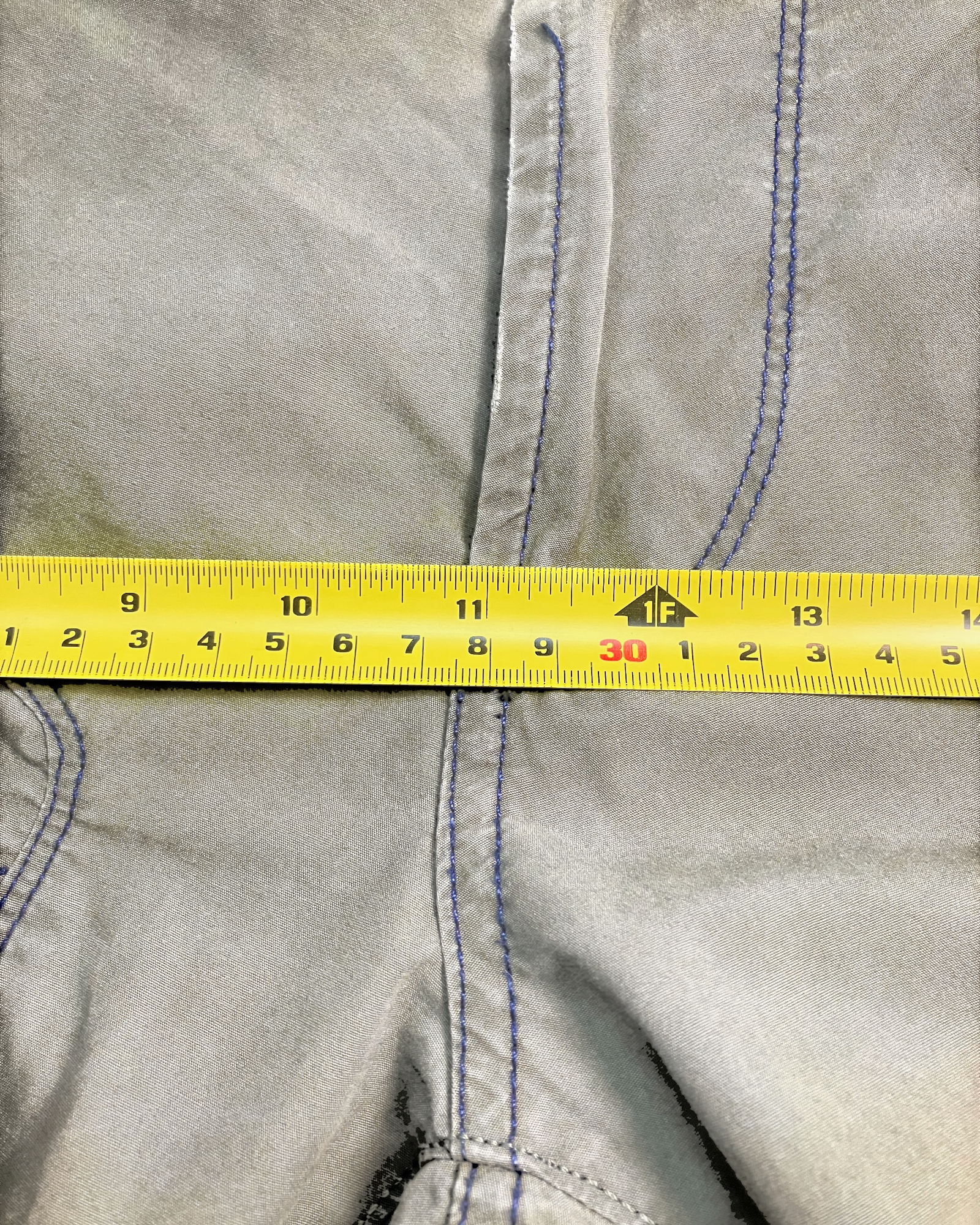 khaki slim boot-cut pants