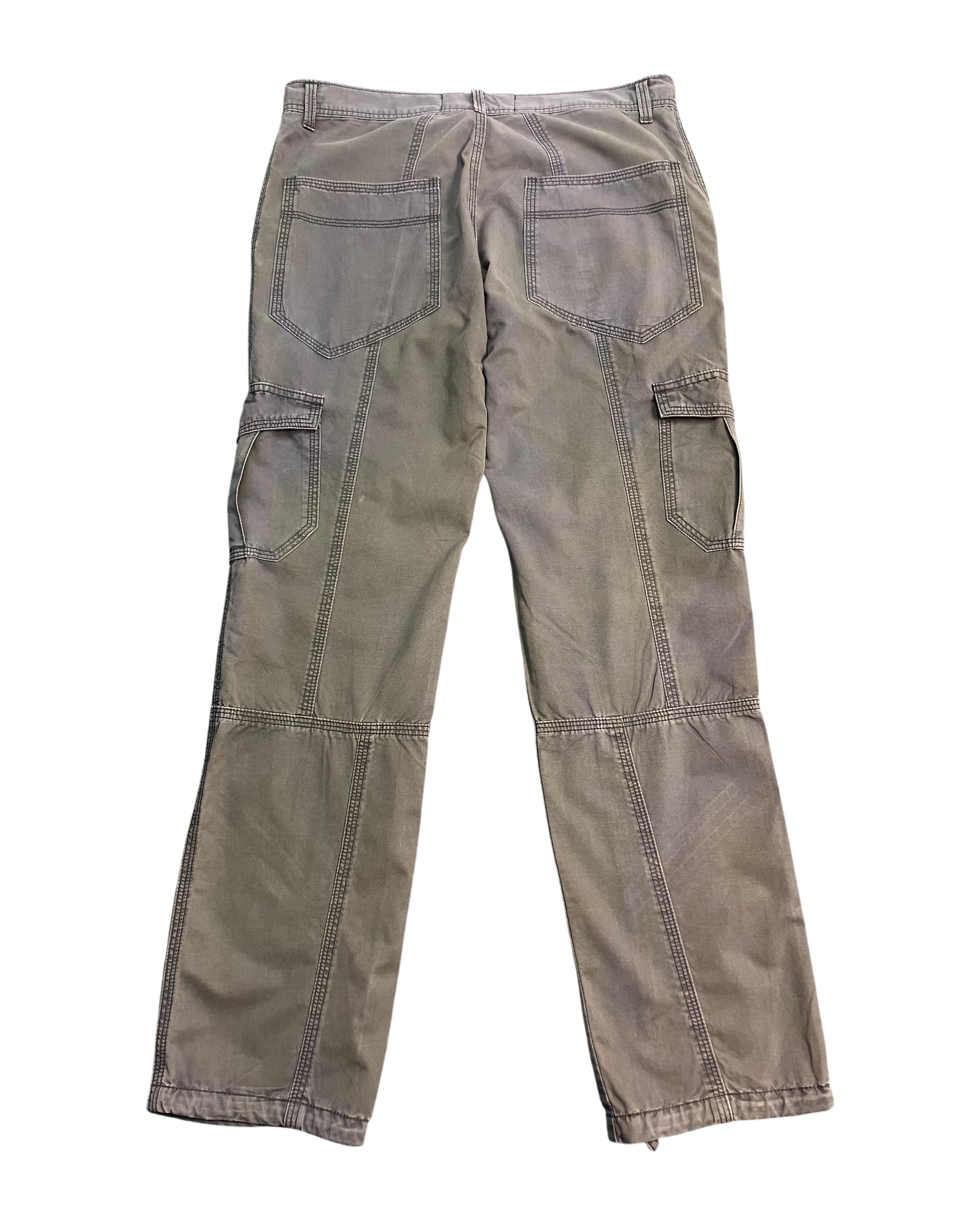 grey striaght-fit cargo pants