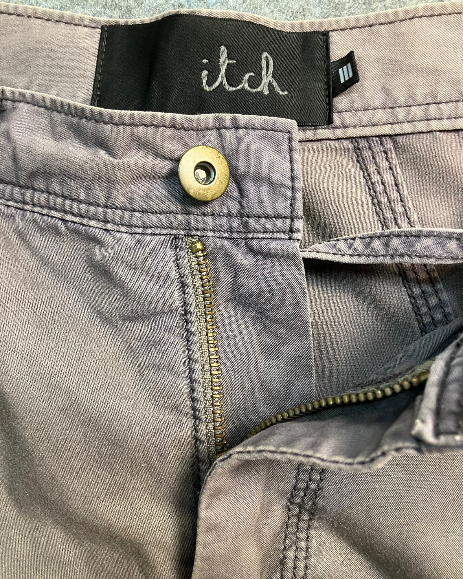 grey striaght-fit cargo pants