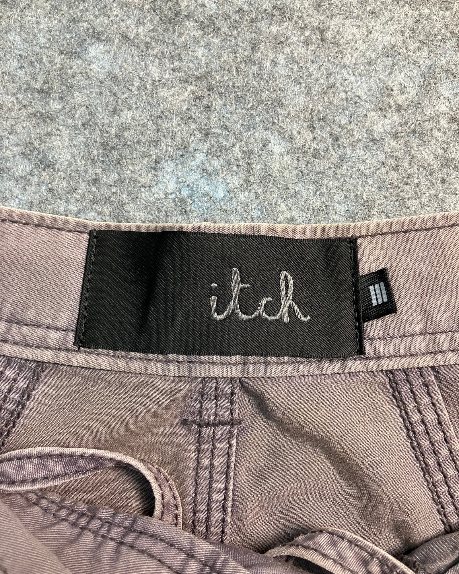 grey striaght-fit cargo pants