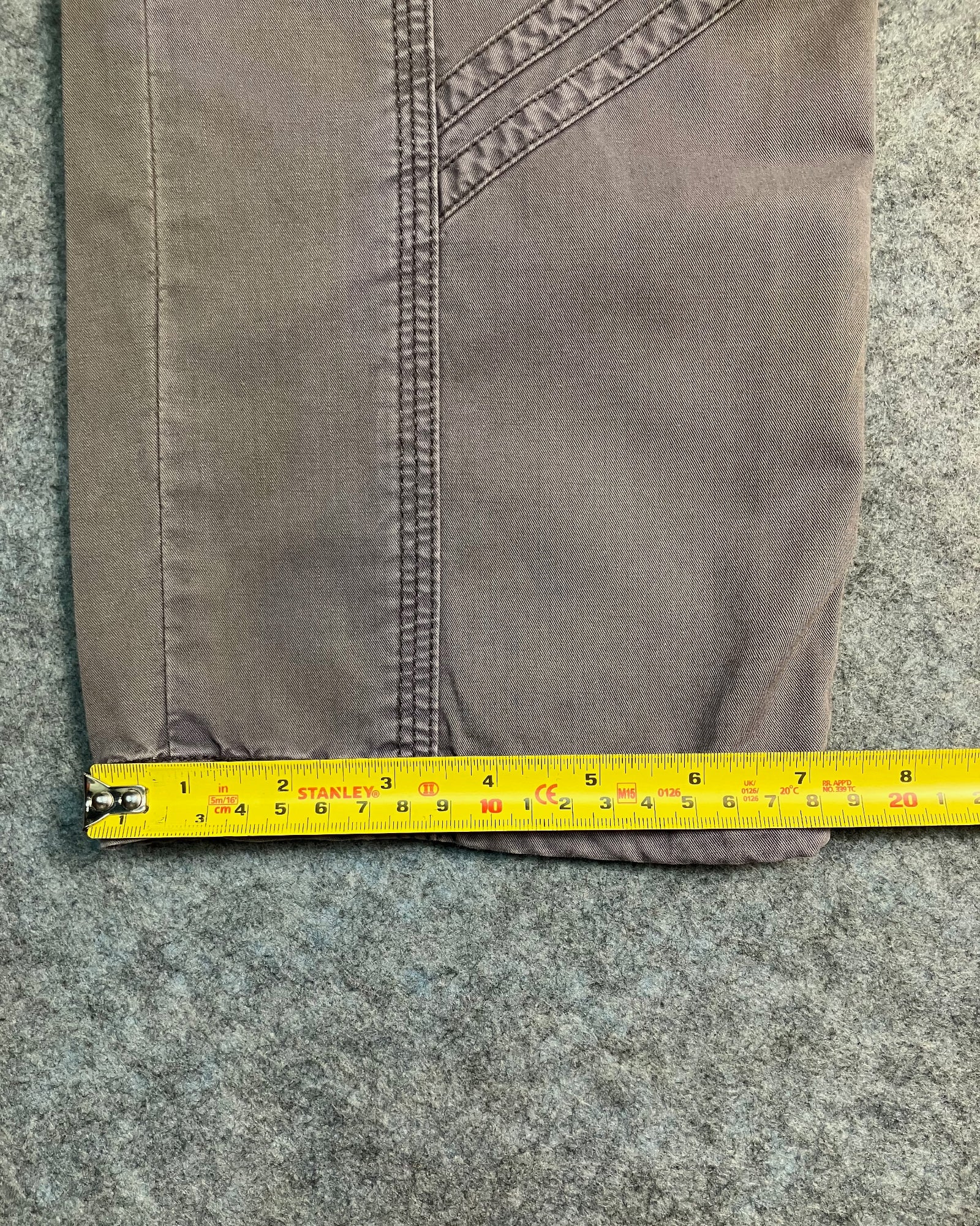grey striaght-fit cargo pants