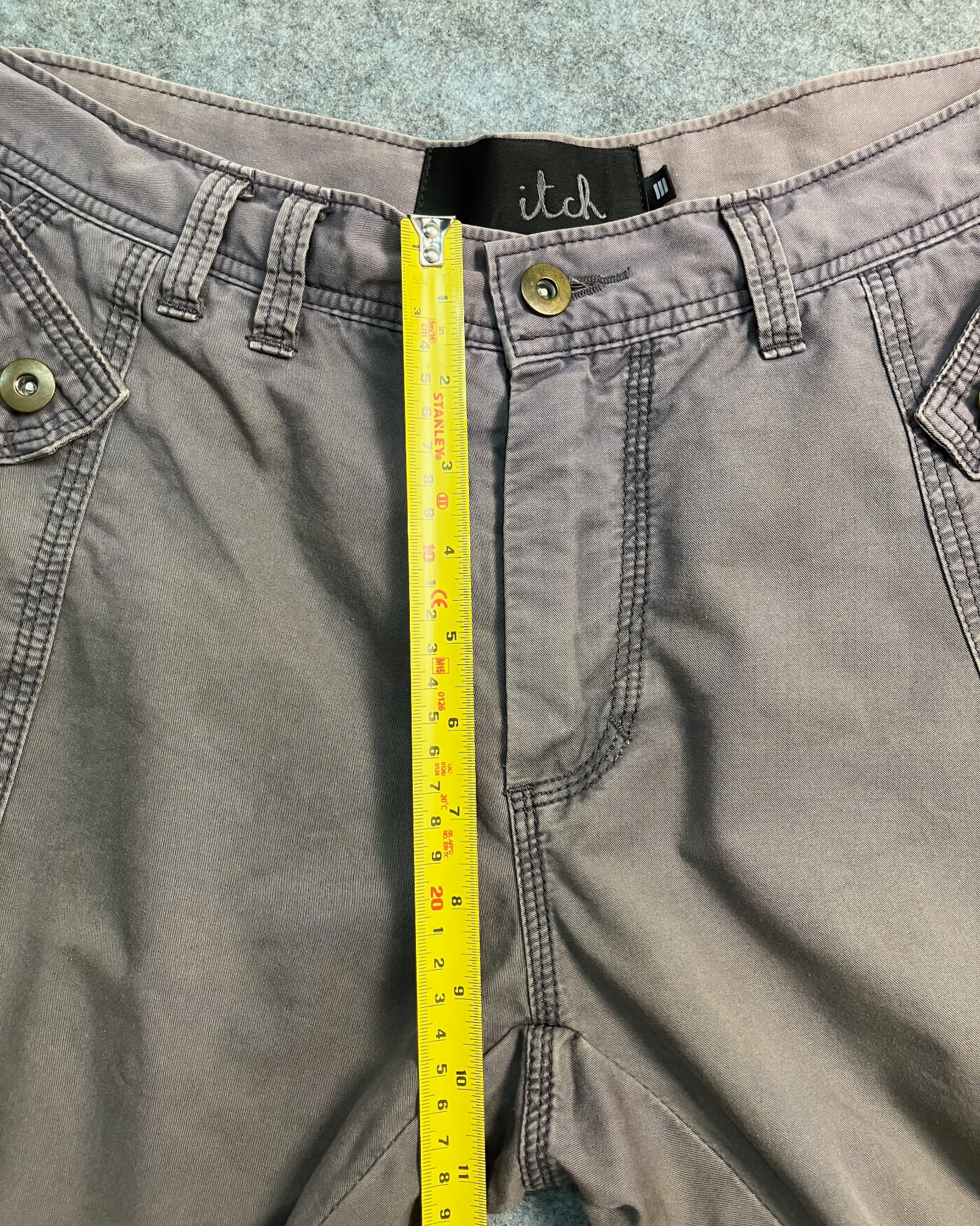 grey striaght-fit cargo pants