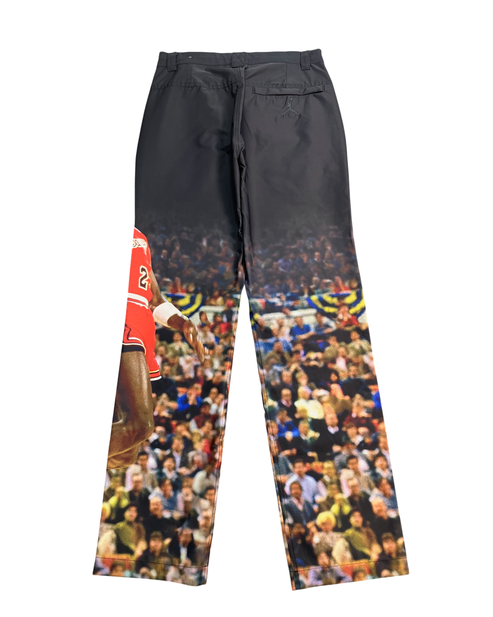 black print regular-fit pants