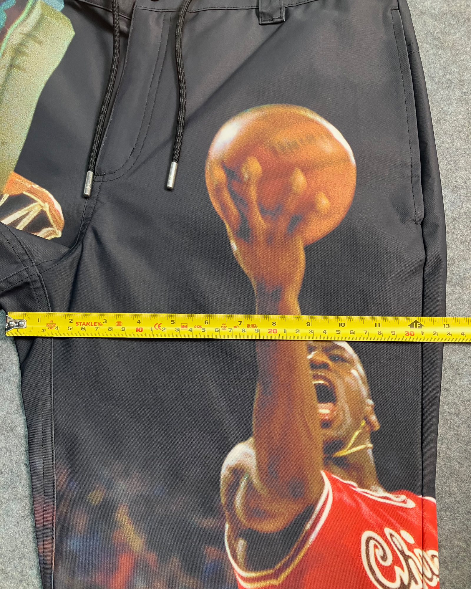 black print regular-fit pants