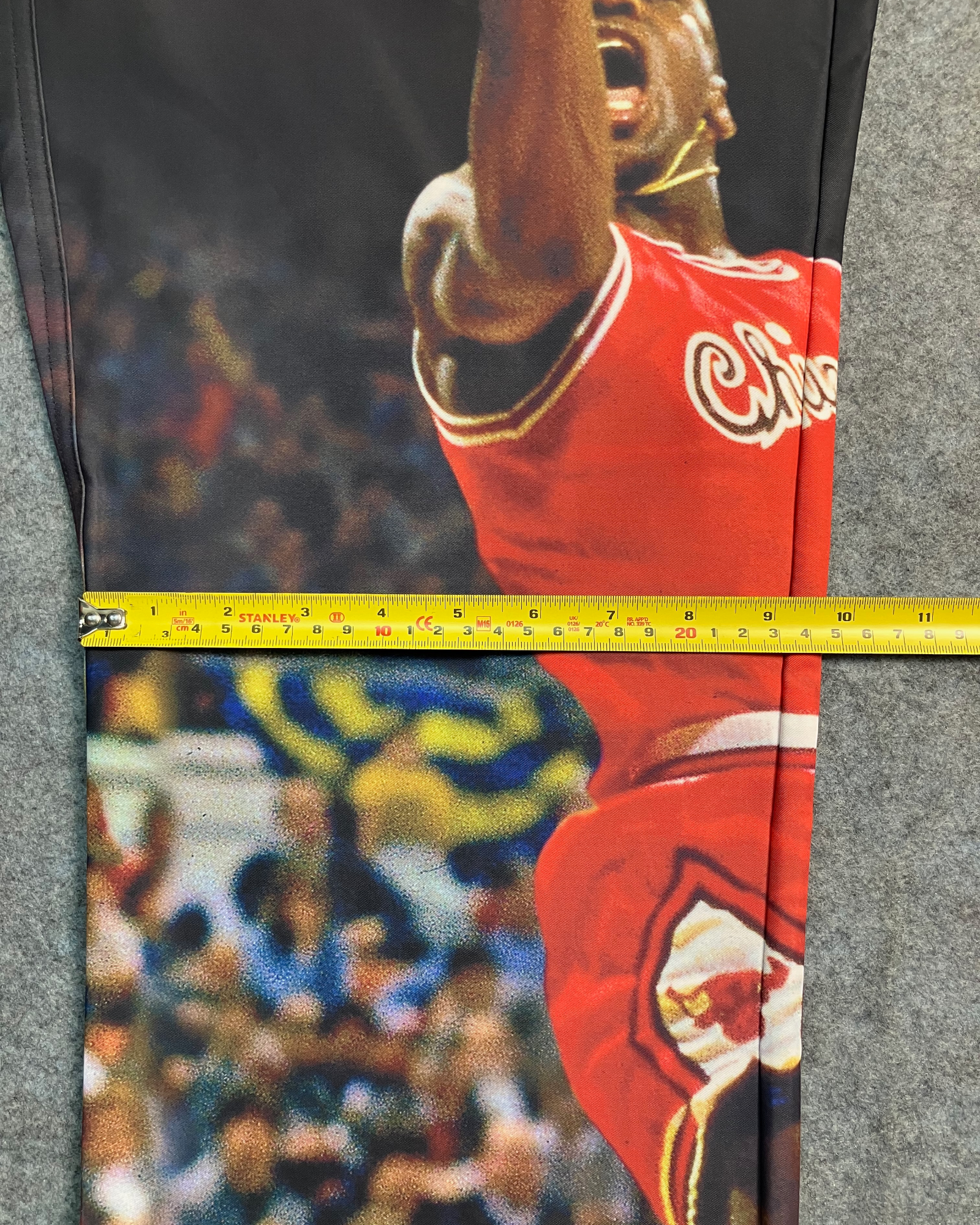 black print regular-fit pants