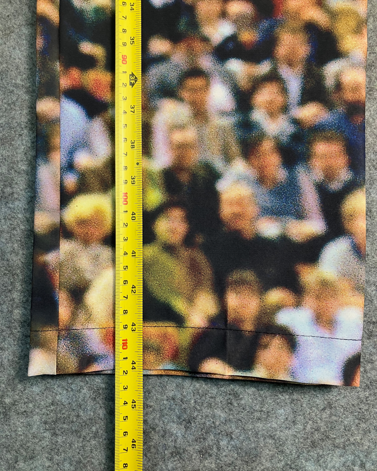 black print regular-fit pants