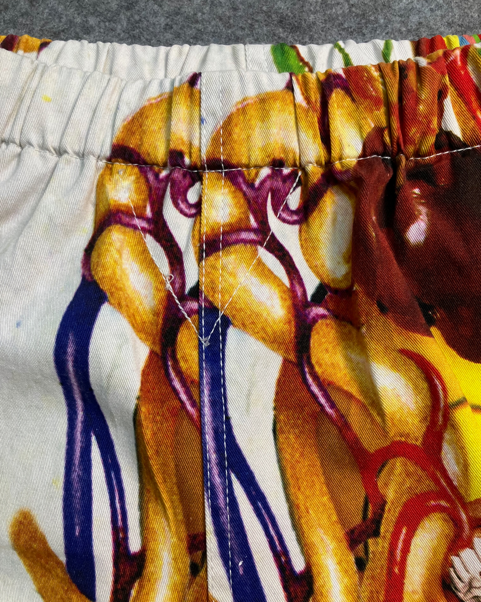 white sekintani norihiro sweat pants