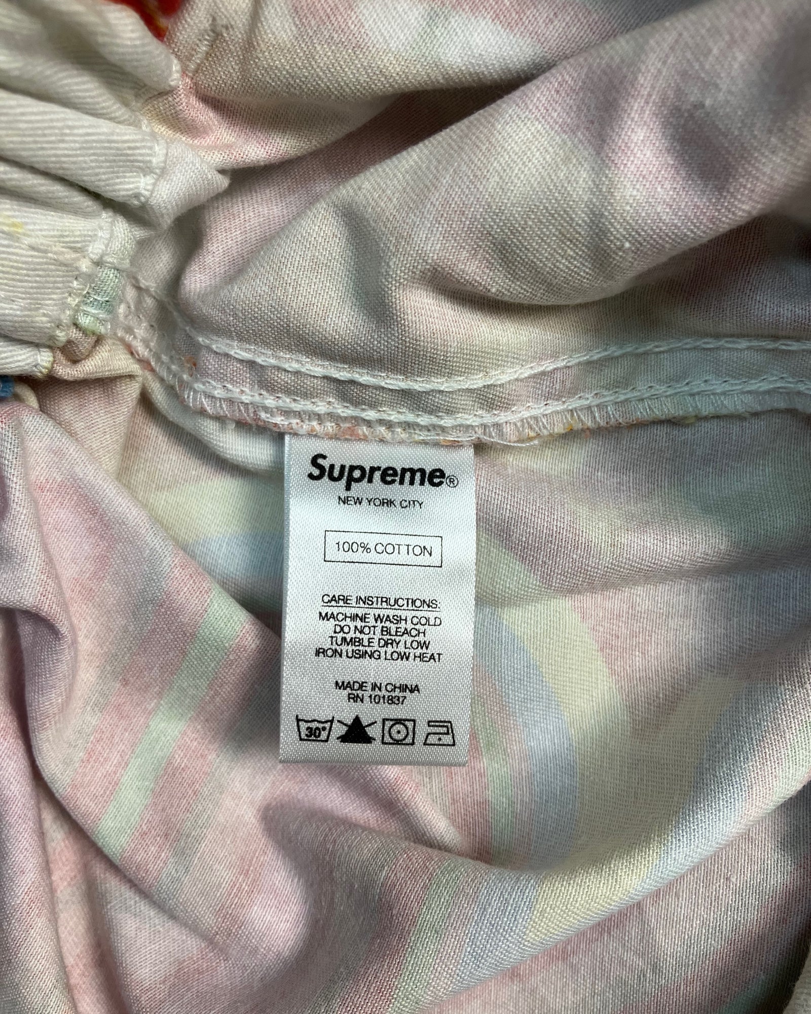 white sekintani norihiro sweat pants