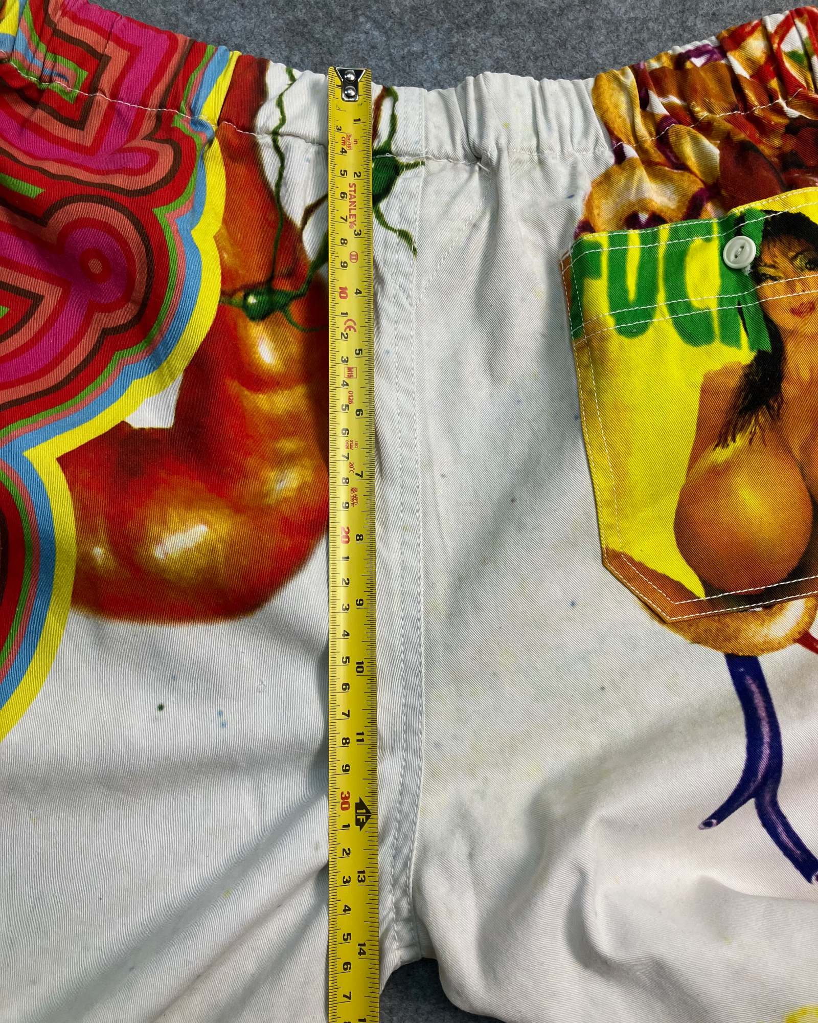 white sekintani norihiro sweat pants