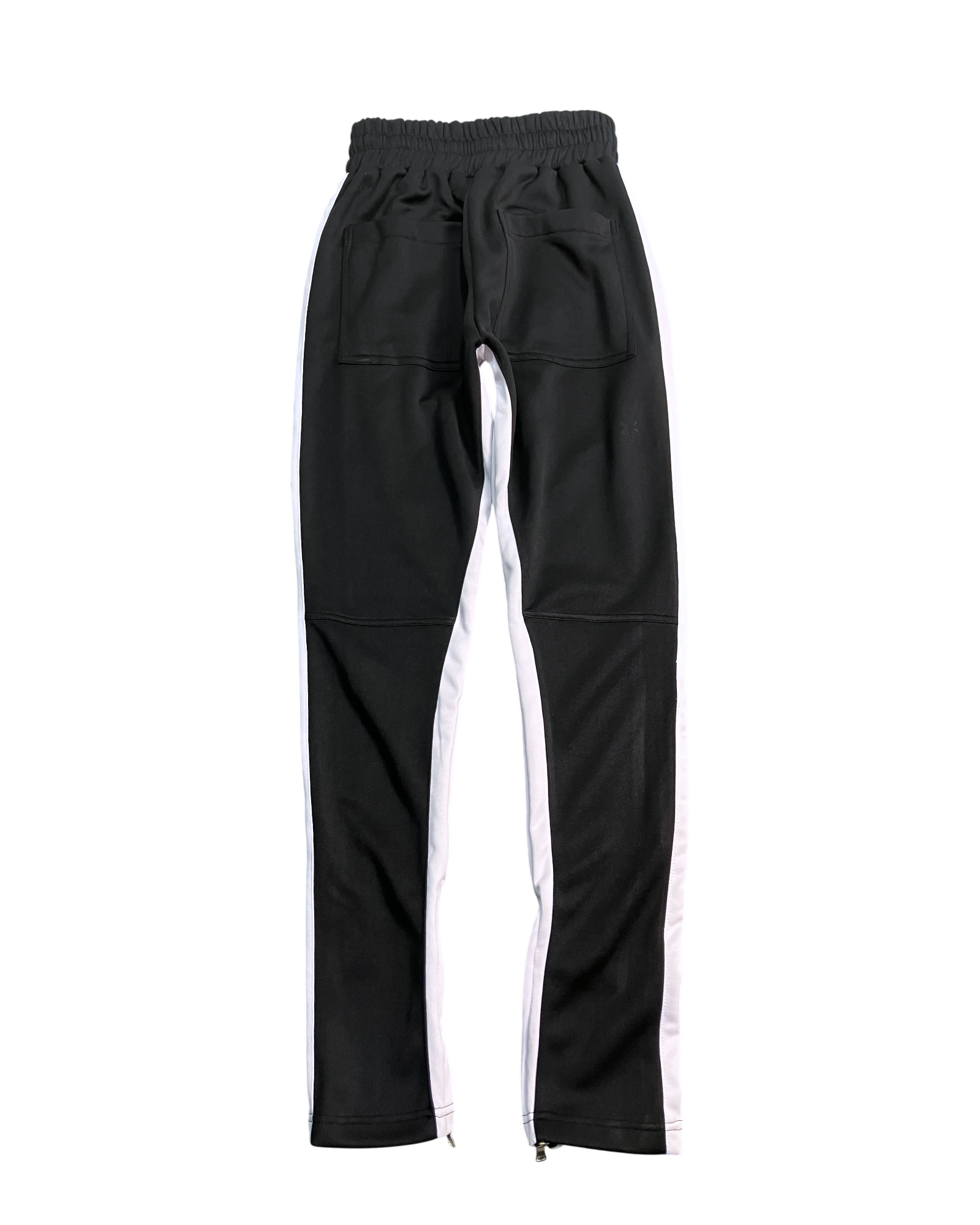 black slim-fit sweat pants