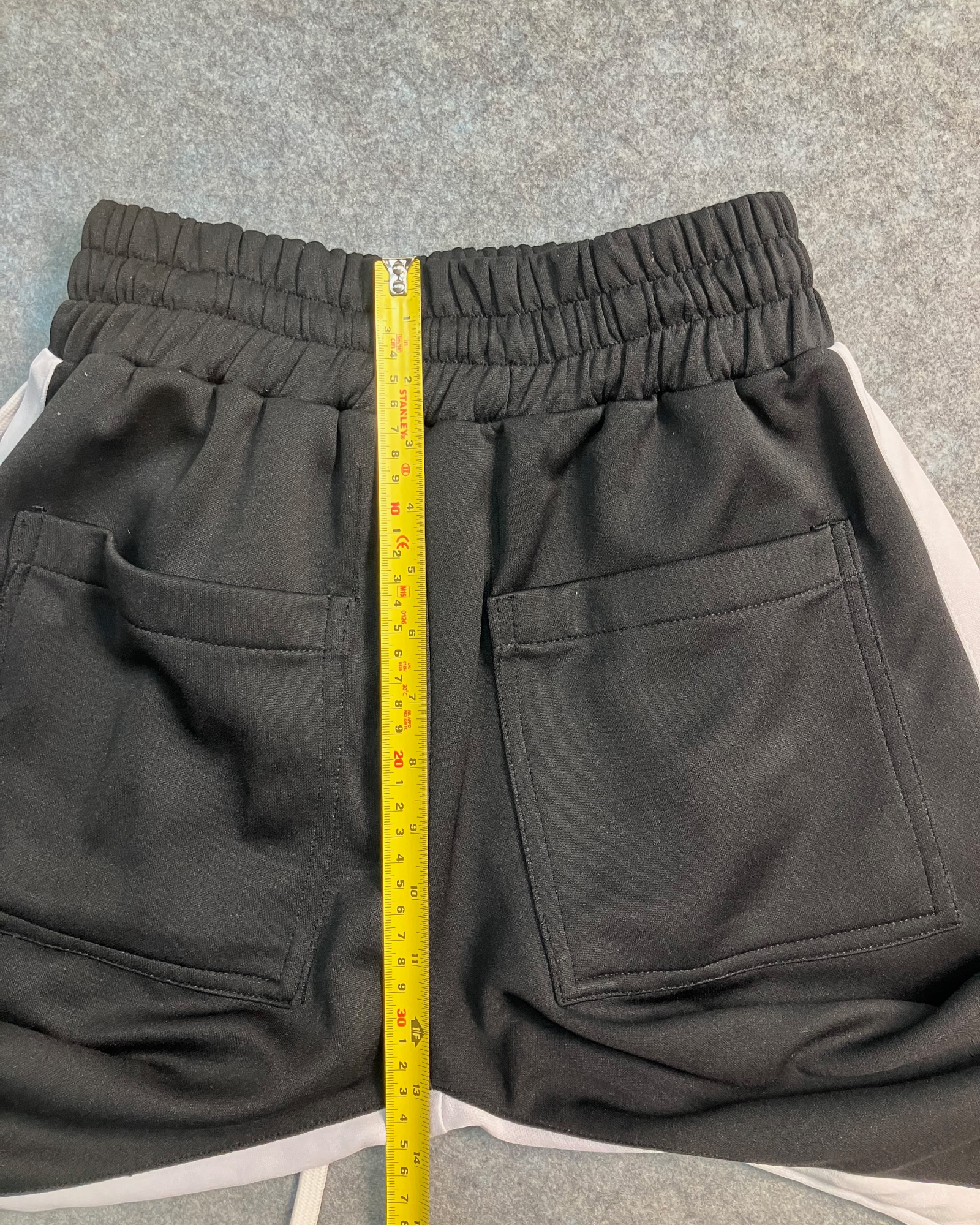 black slim-fit sweat pants