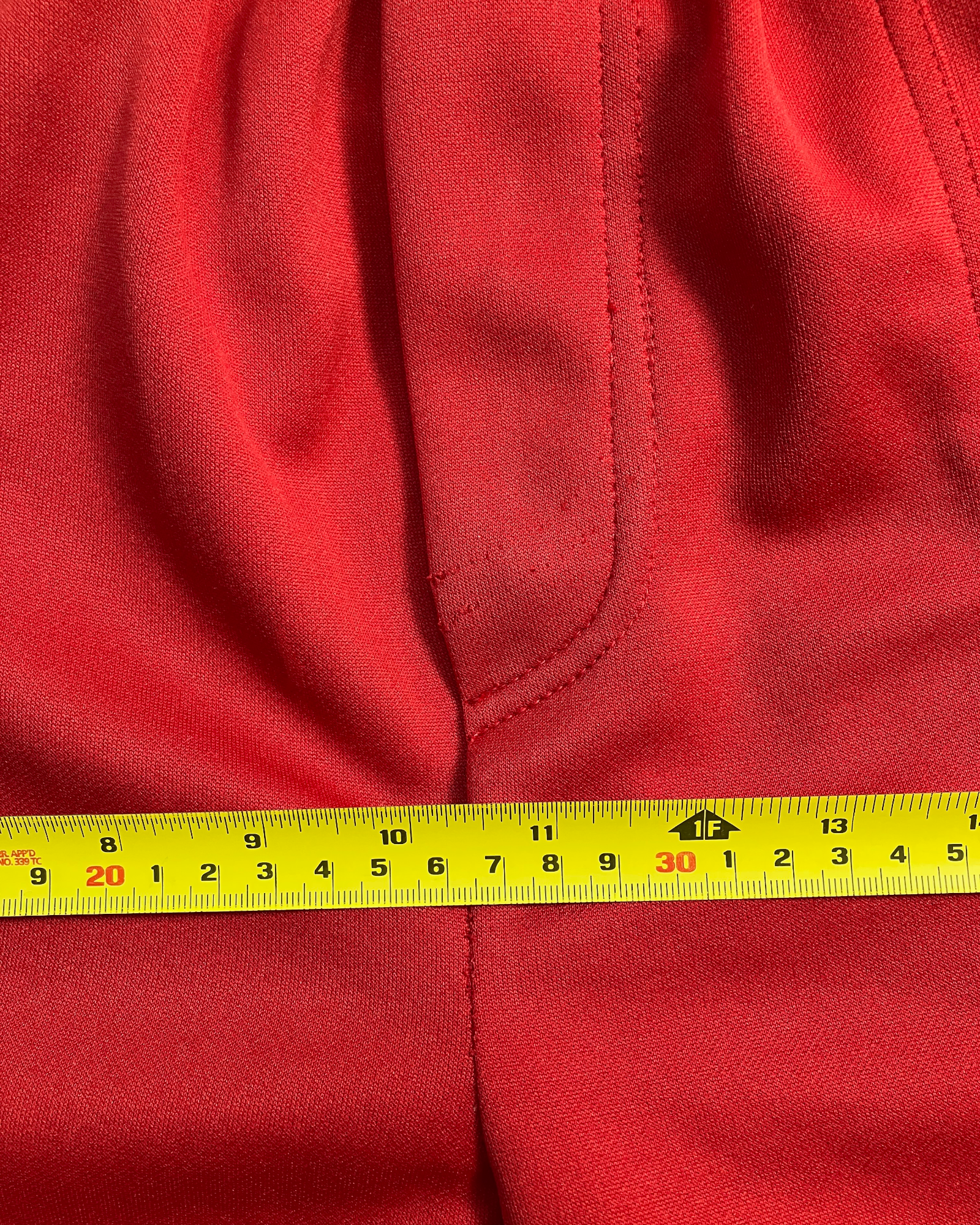 red slim-fit sweat pants