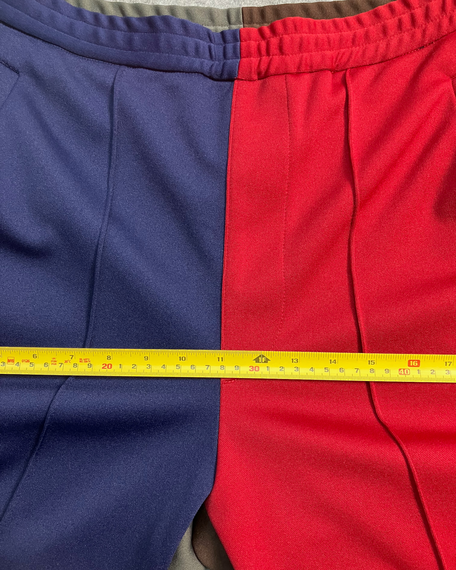 blue red mix sweat-pants