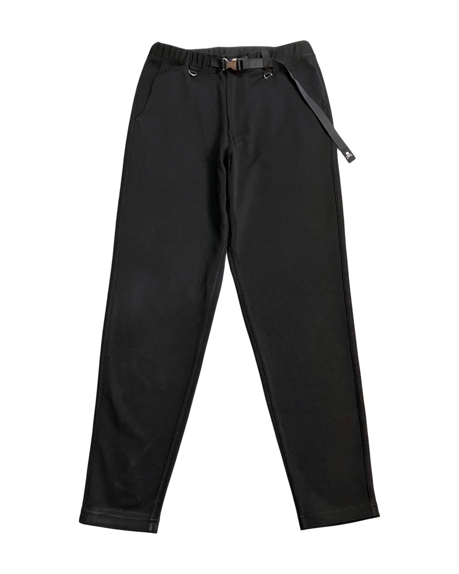 black loose-fit pants