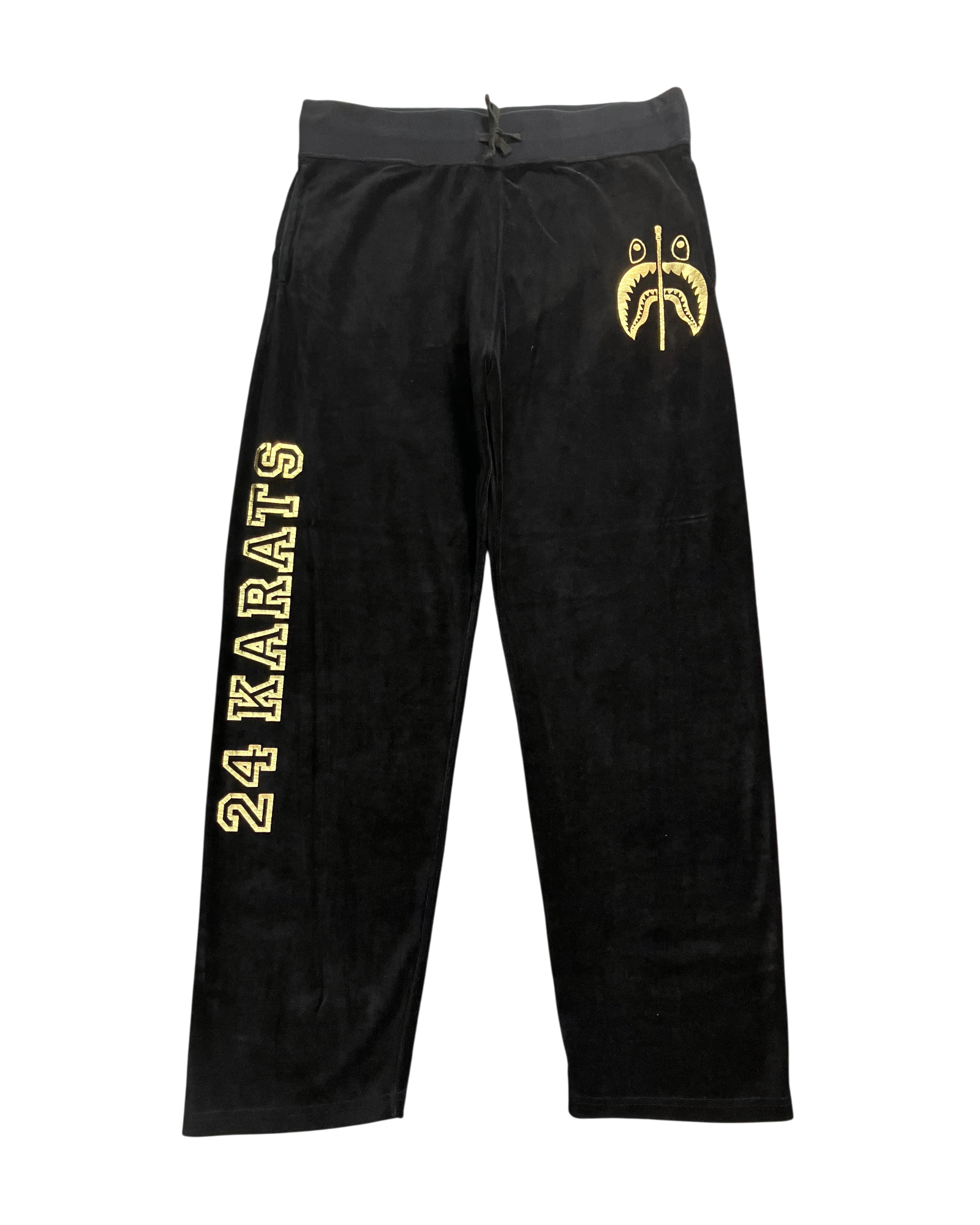 black regular sweat-pants