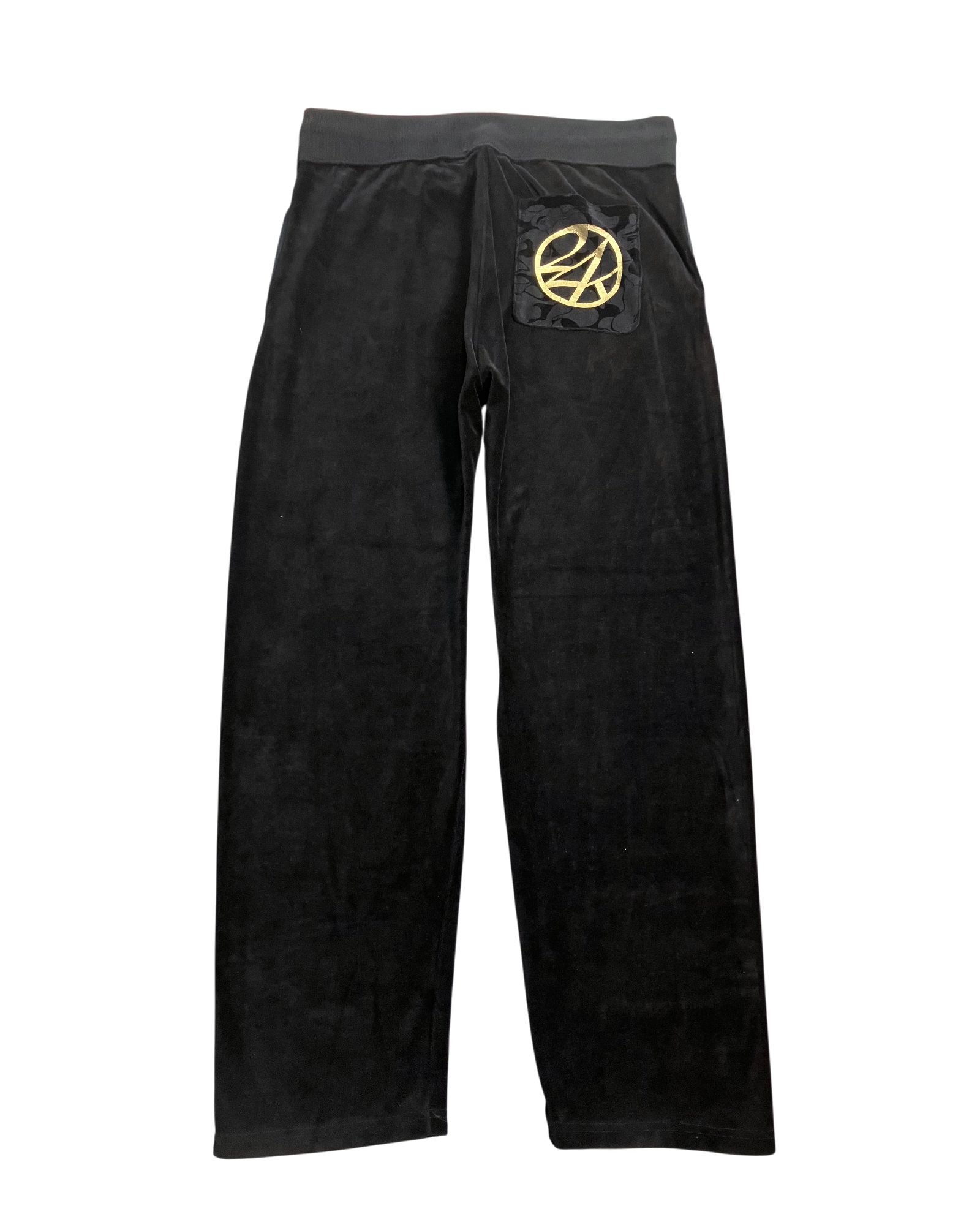 black regular sweat-pants