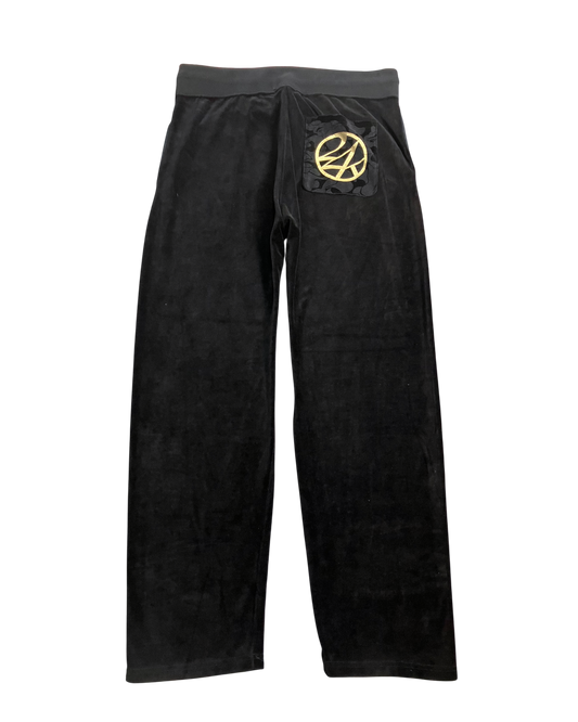 black regular sweat-pants