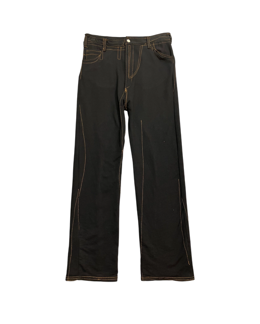 black sample experiment sweat pants