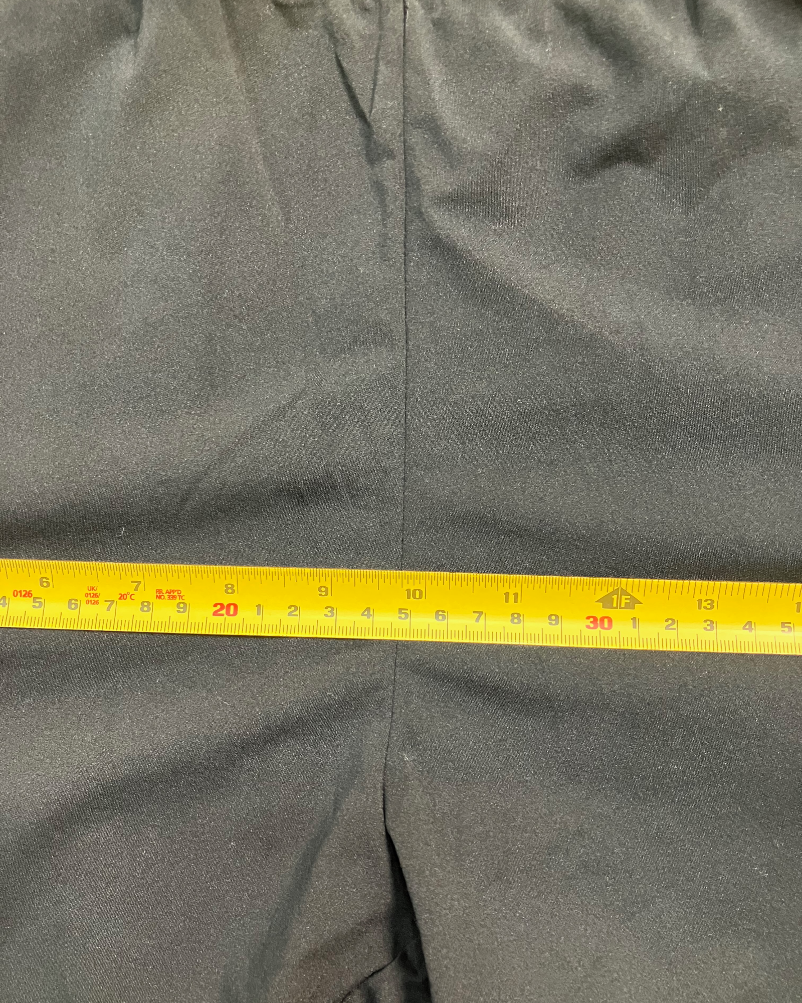 black polyester jogger pants