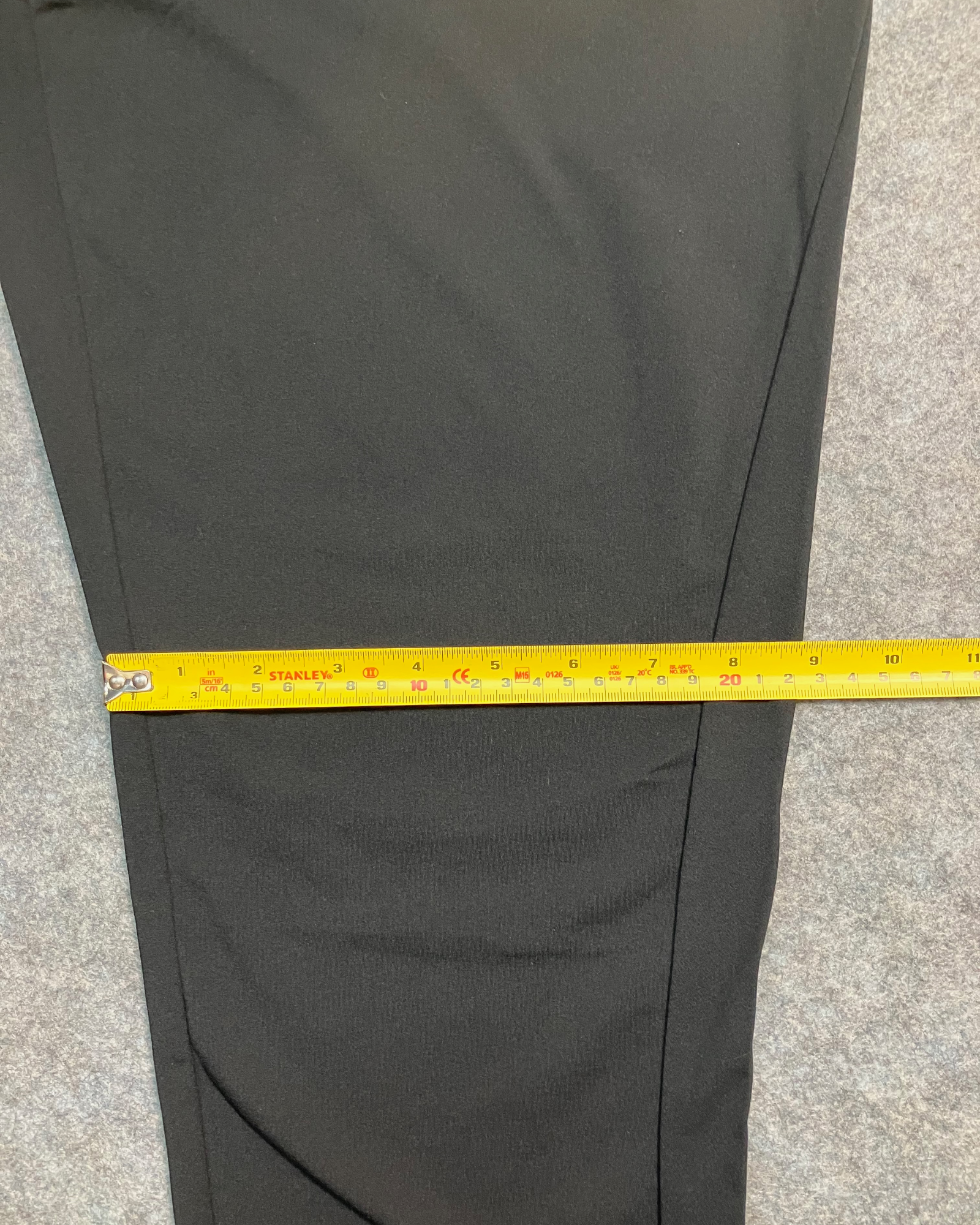 black polyester jogger pants