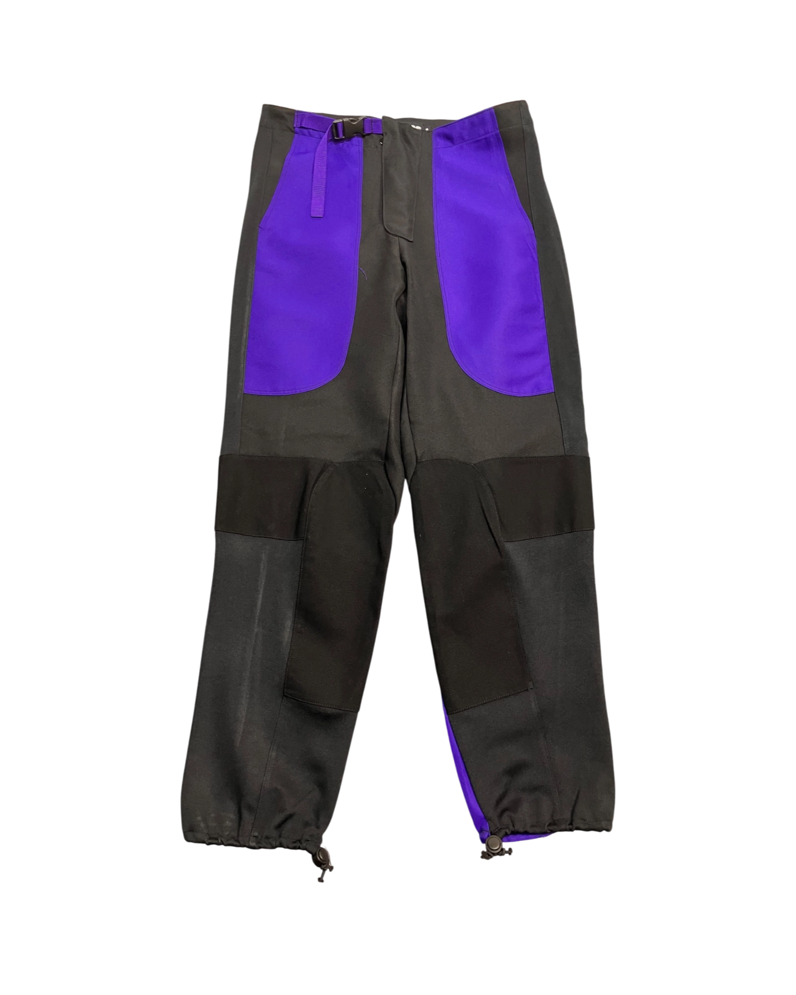 black regular biker-pants