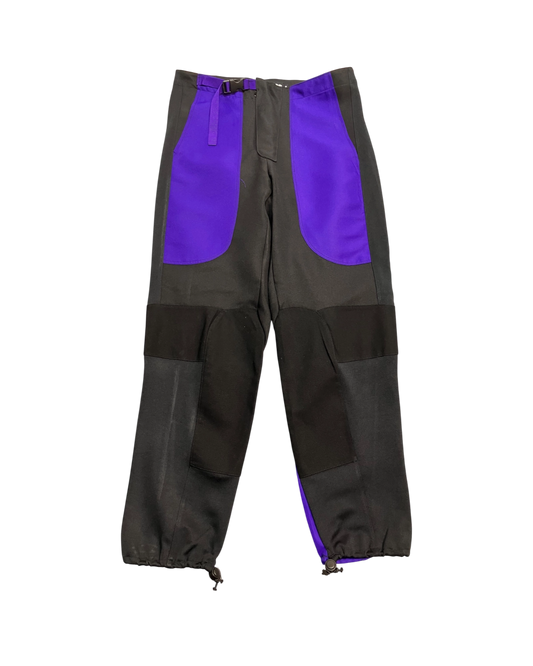 black regular biker-pants