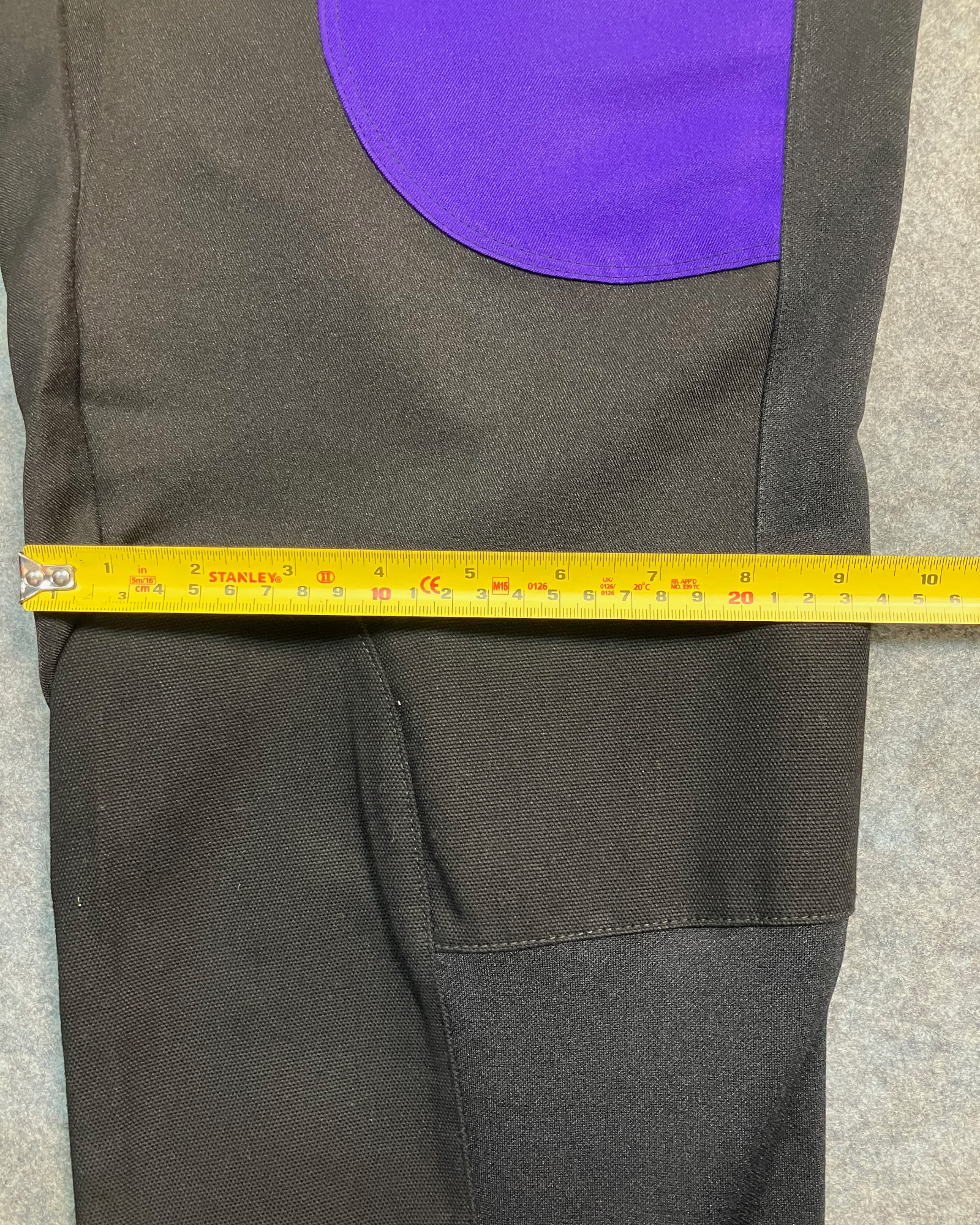 black regular biker-pants