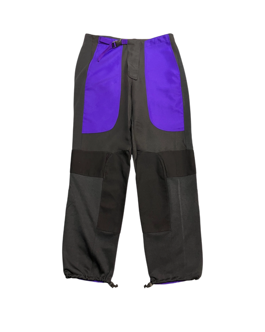 black regular biker-pants