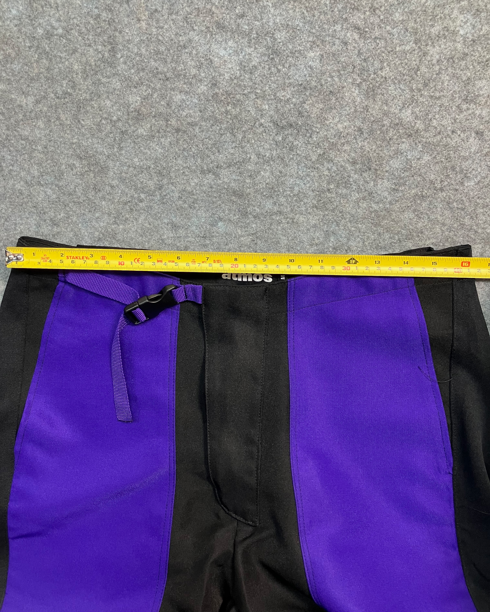 black regular biker-pants