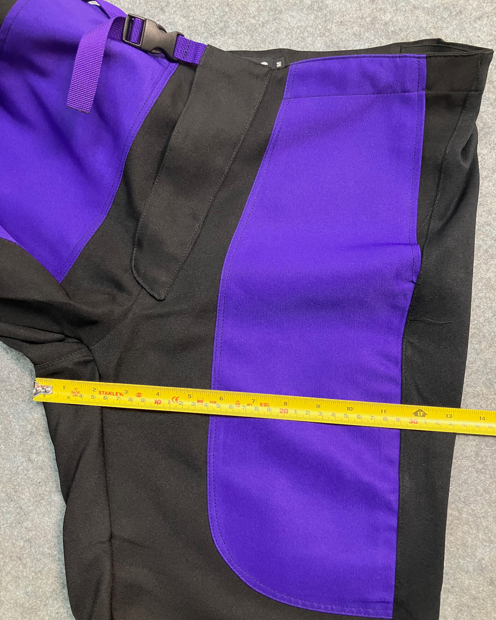 black regular biker-pants