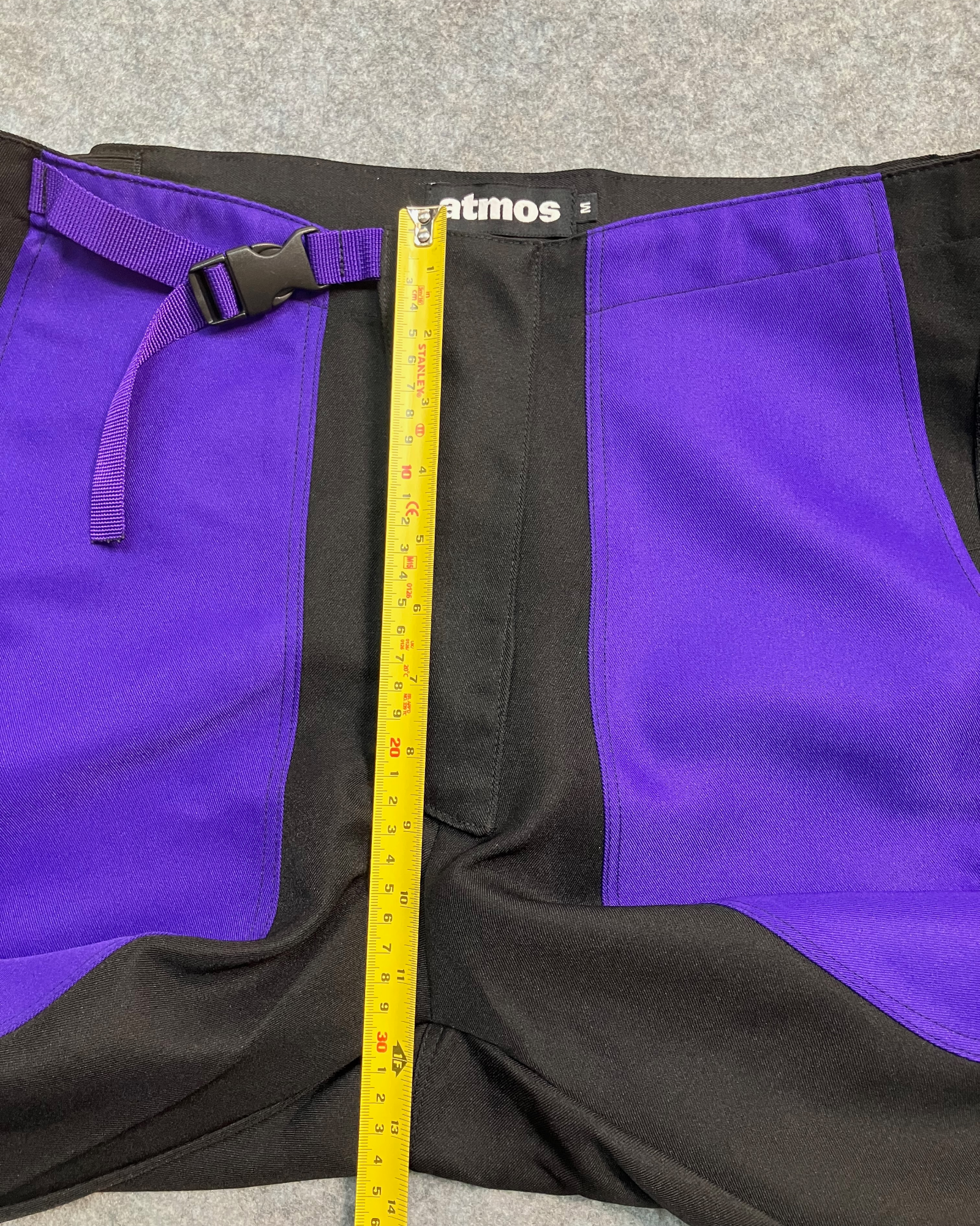 black regular biker-pants