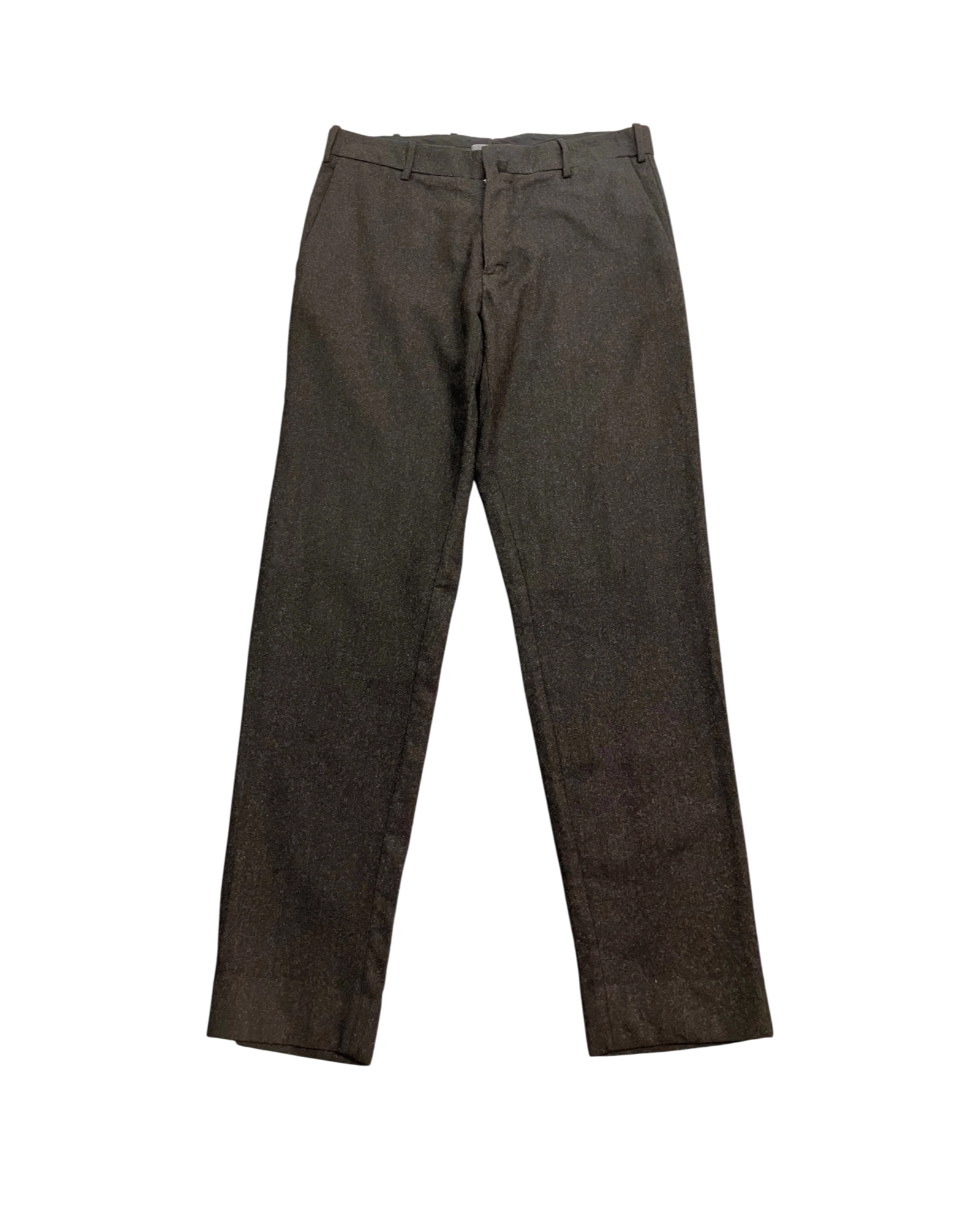 black straight trousers