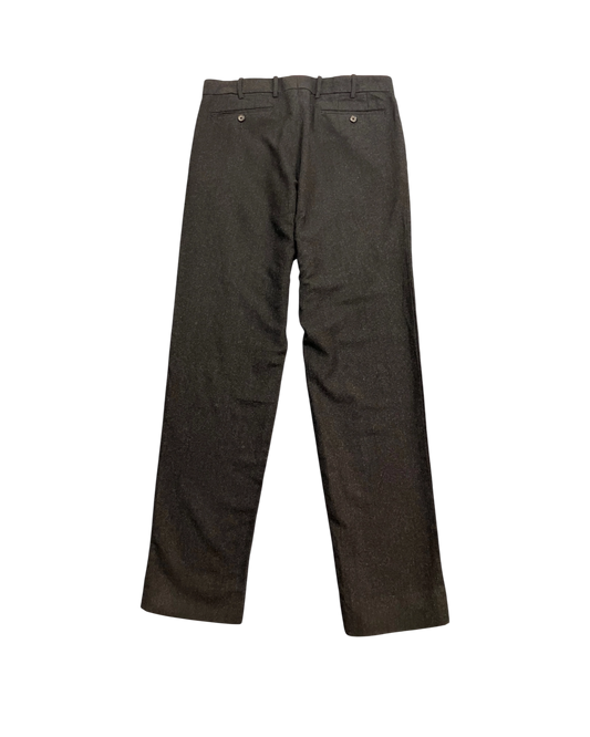 black straight trousers