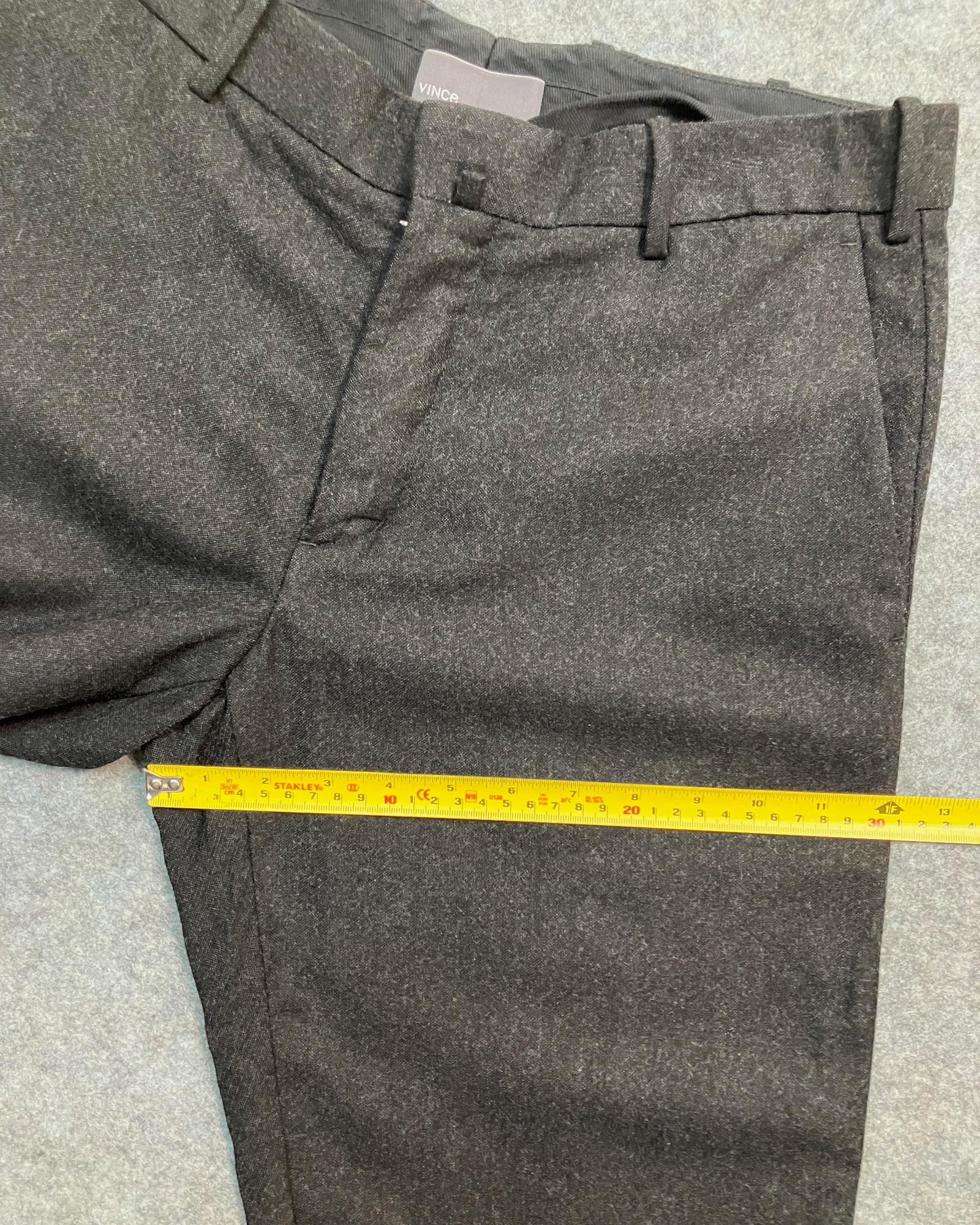 black straight trousers