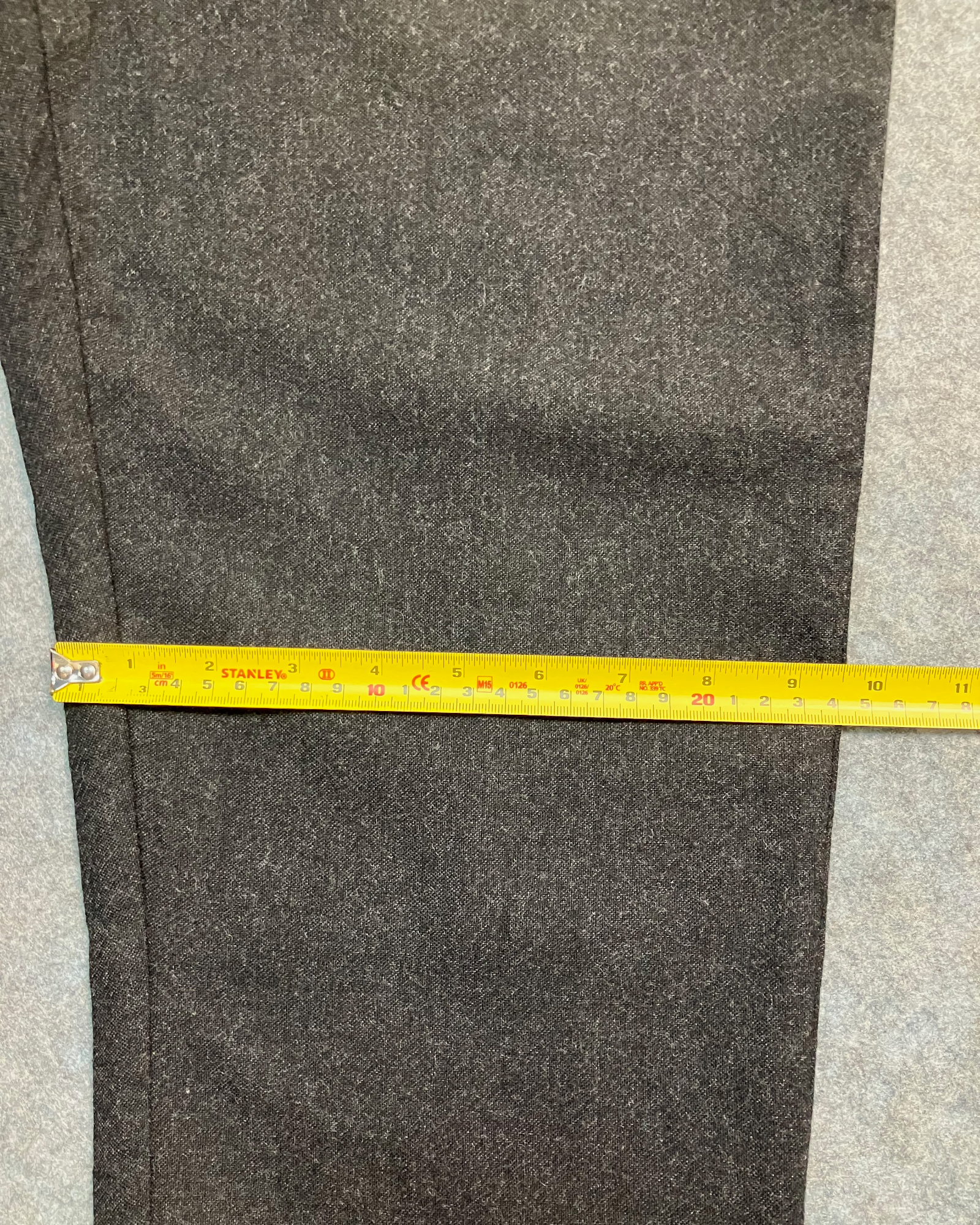 black straight trousers