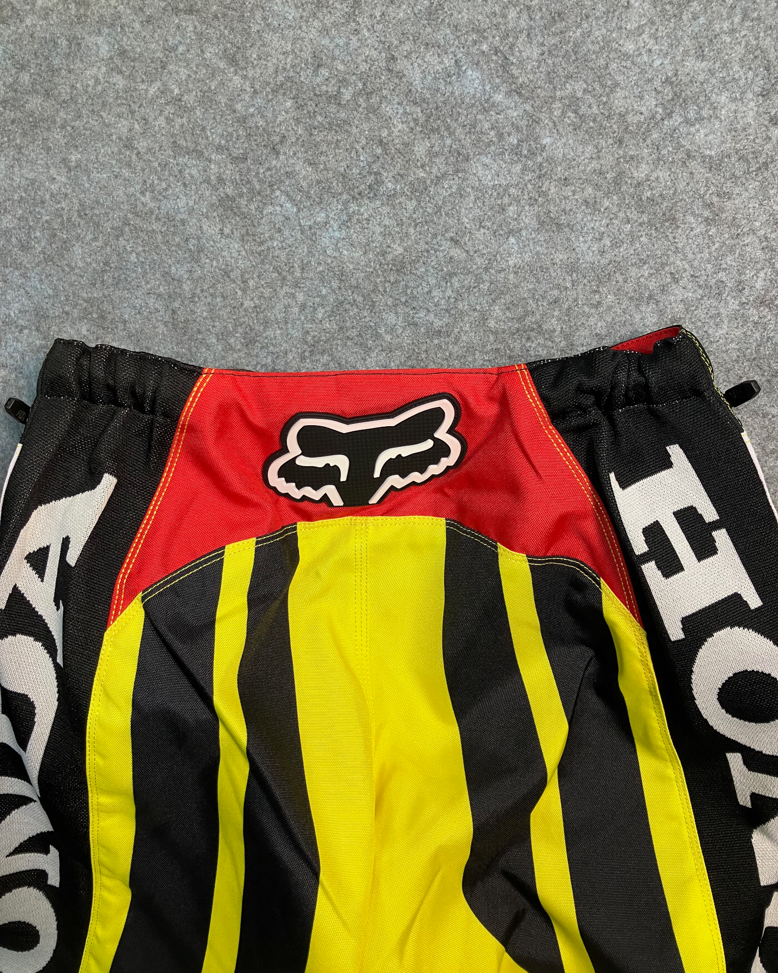 red yellow biker-pants