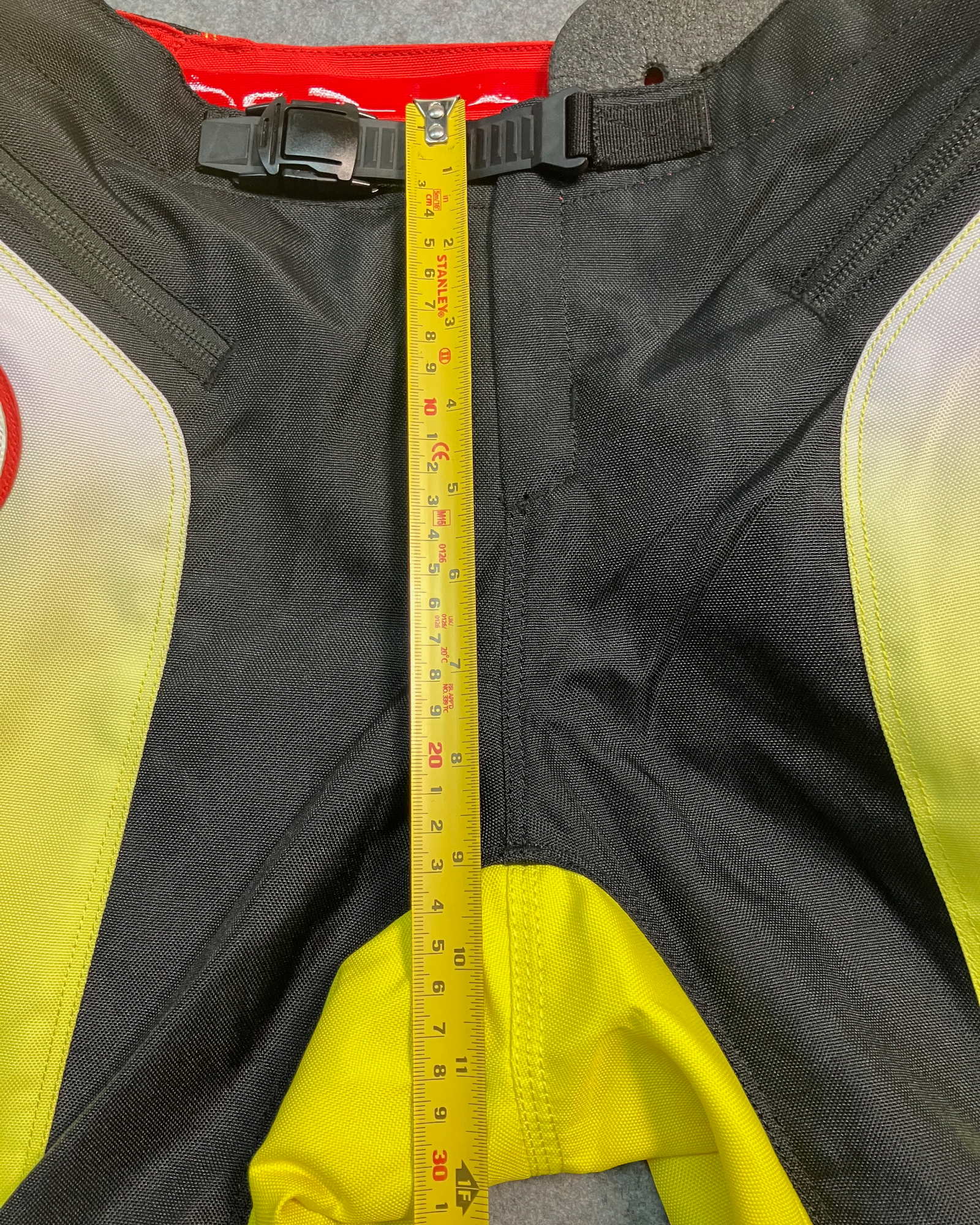 red yellow biker-pants