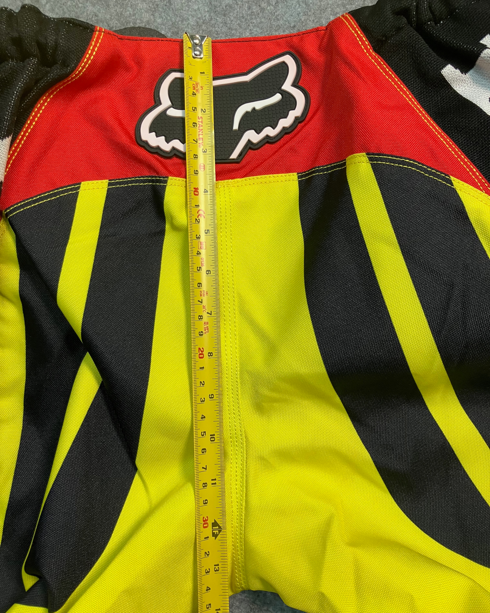 red yellow biker-pants