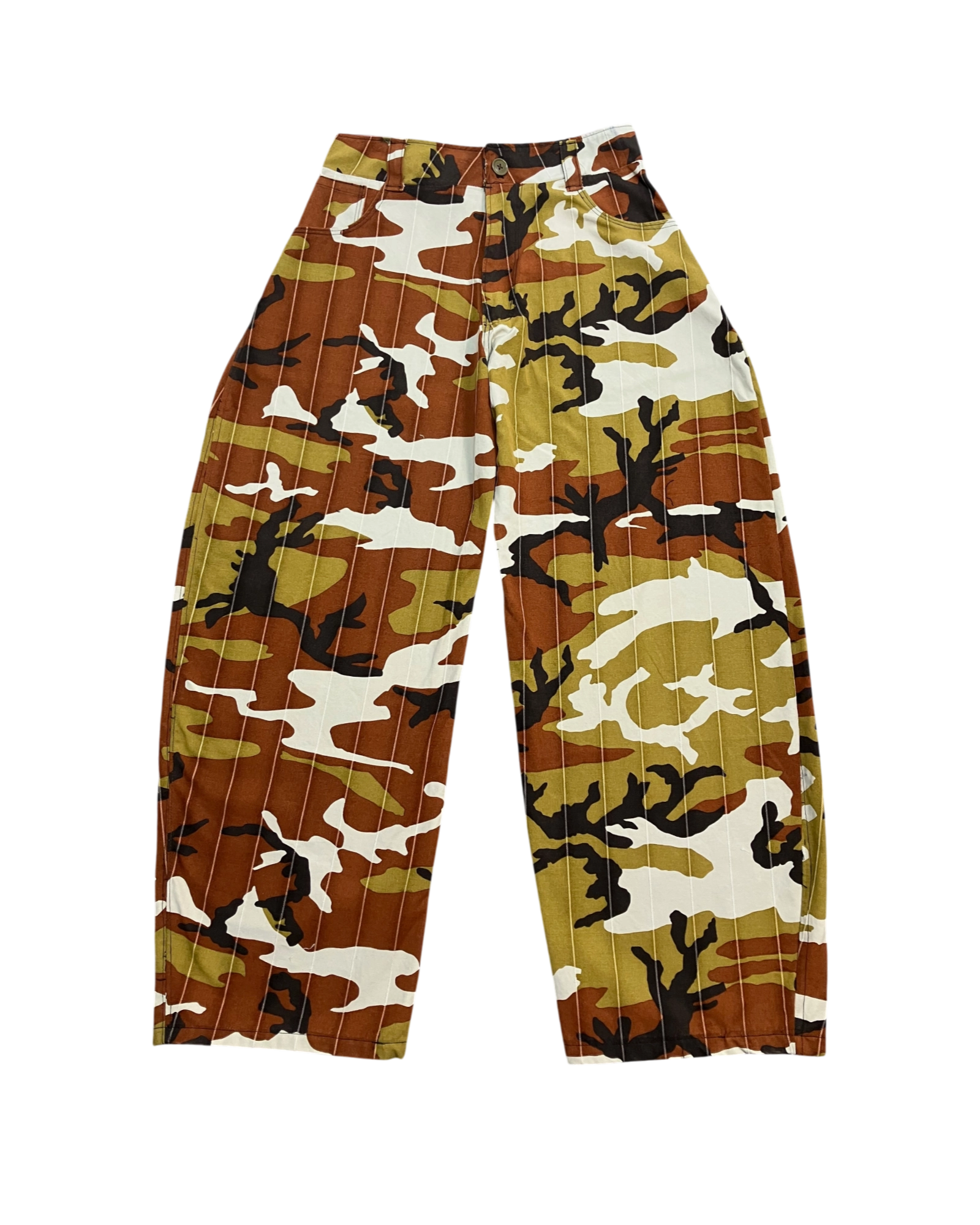 brown camo balloon-pants