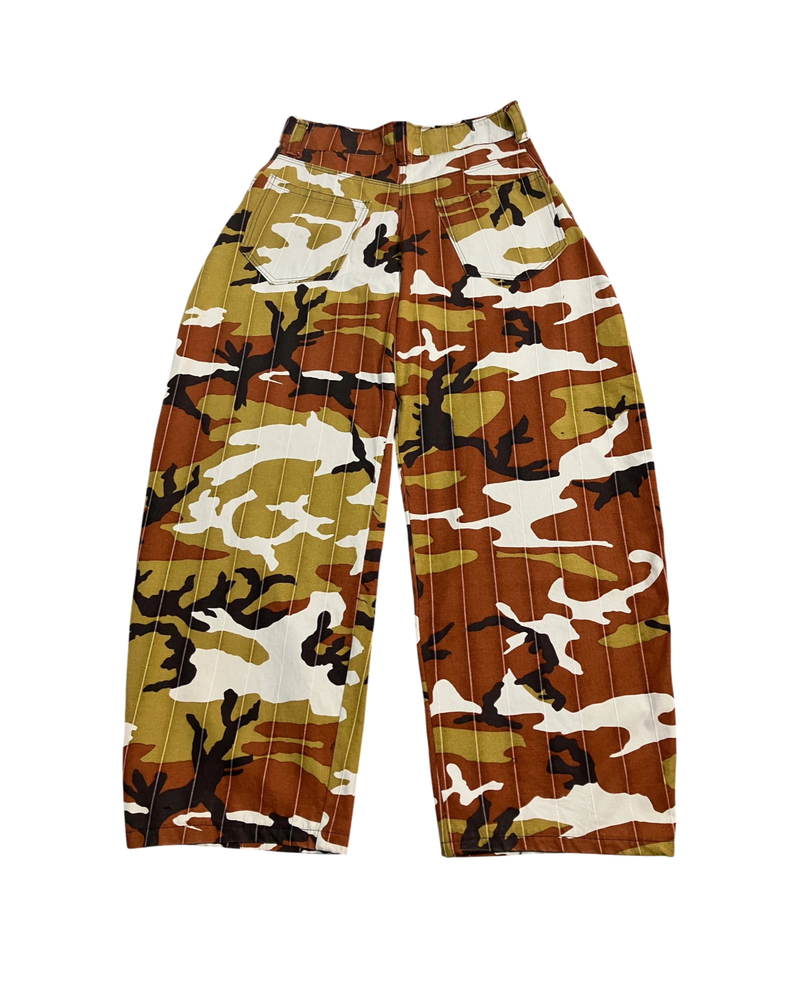 brown camo balloon-pants