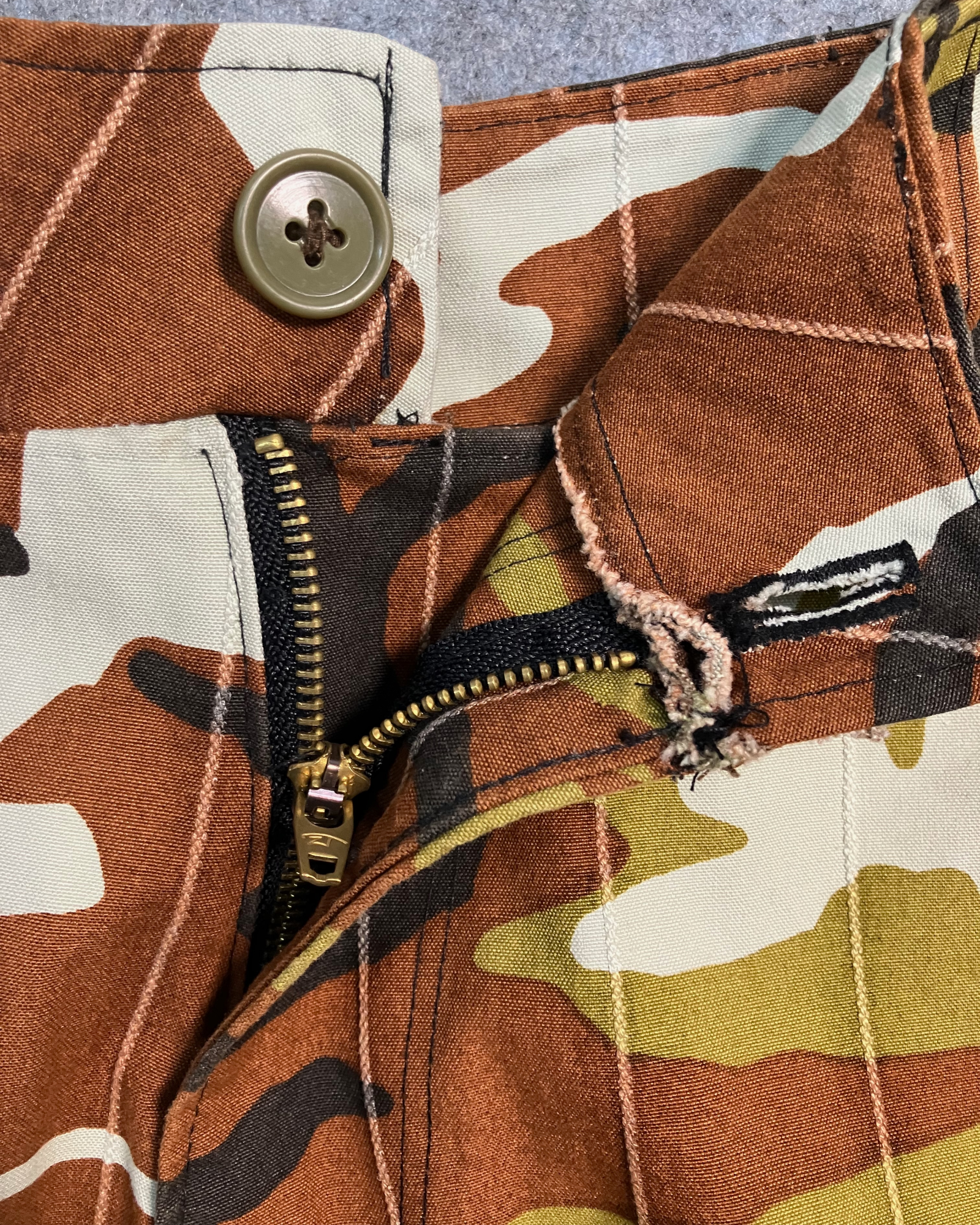 brown camo balloon-pants