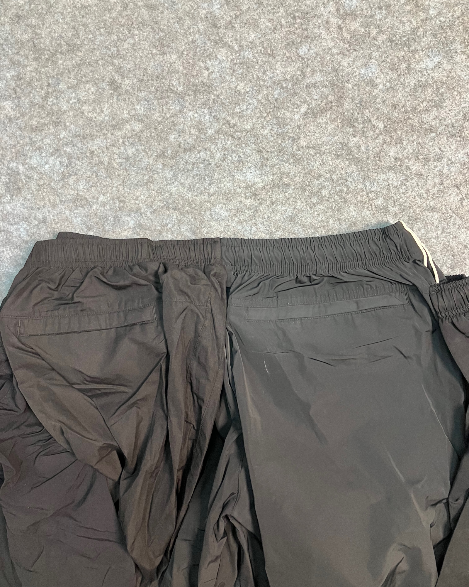 black layer jumbo pants