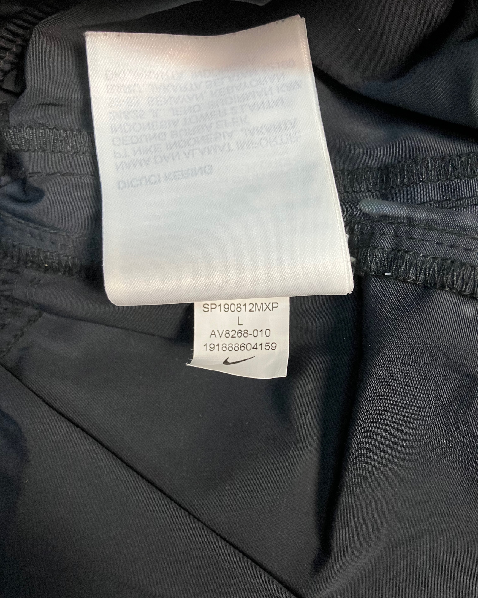 black layer jumbo pants