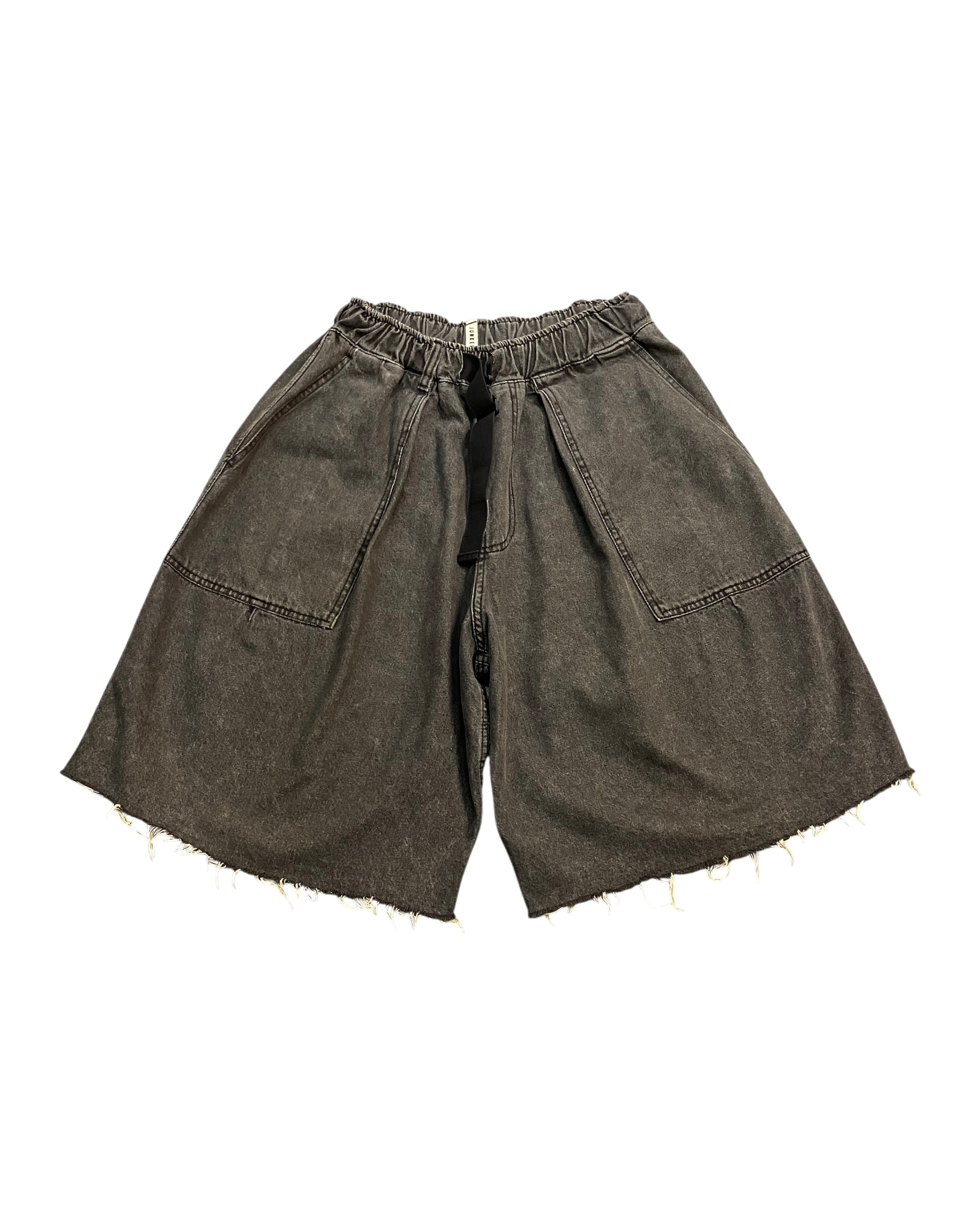 black distressed shorts