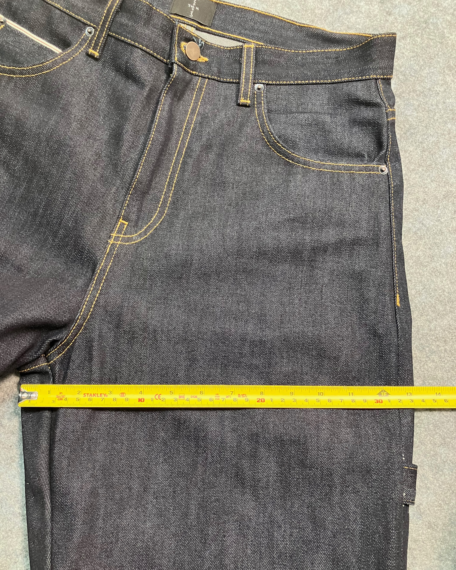 blue embroidery shorts